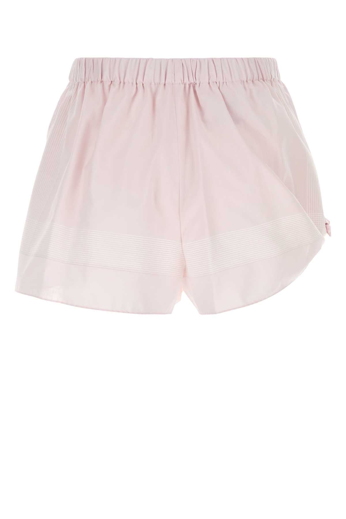 Prada Women Pastel Pink Cotton Shorts PRADA