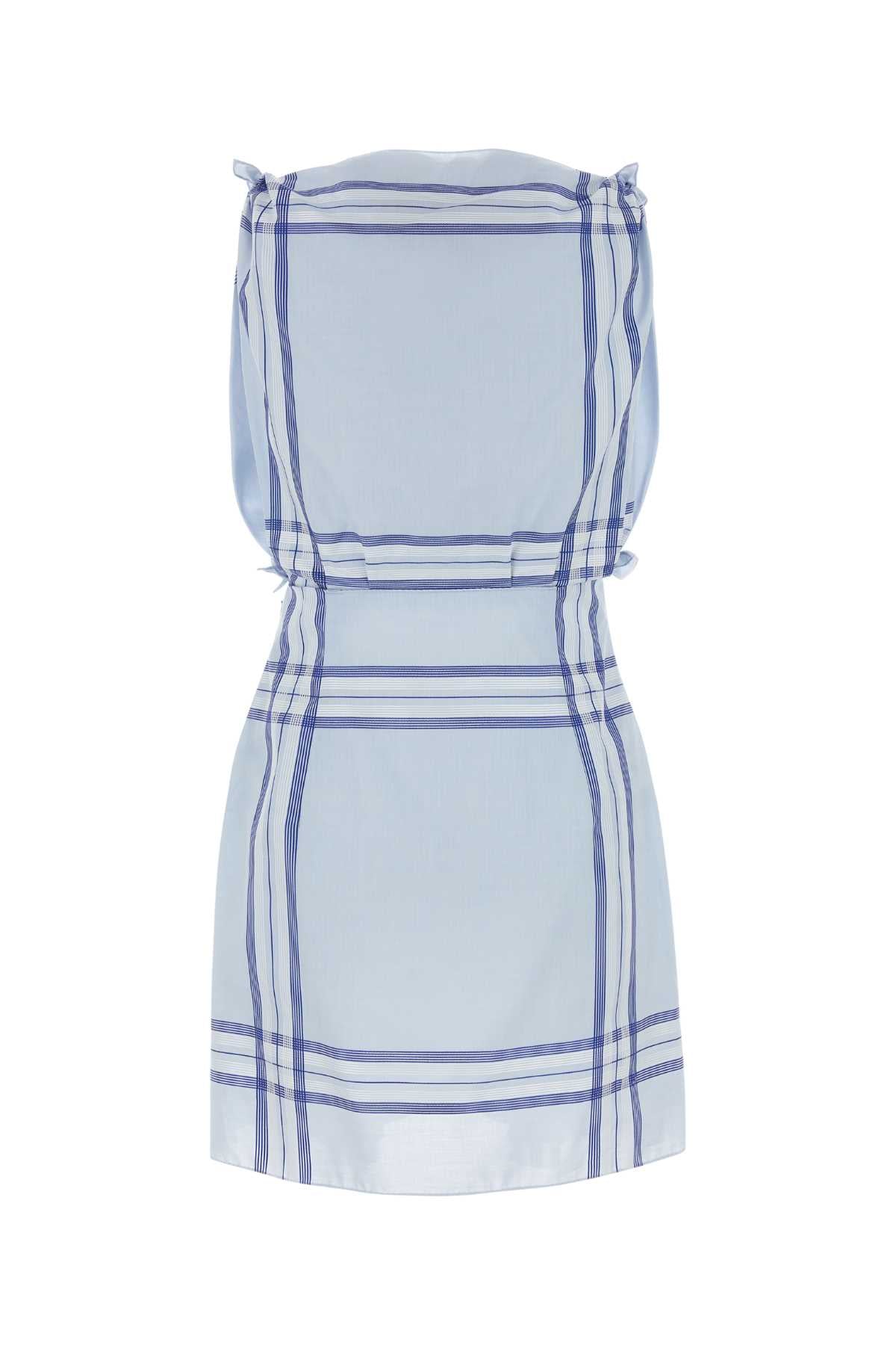 Prada Women Embroidered Cotton Mini Dres PRADA