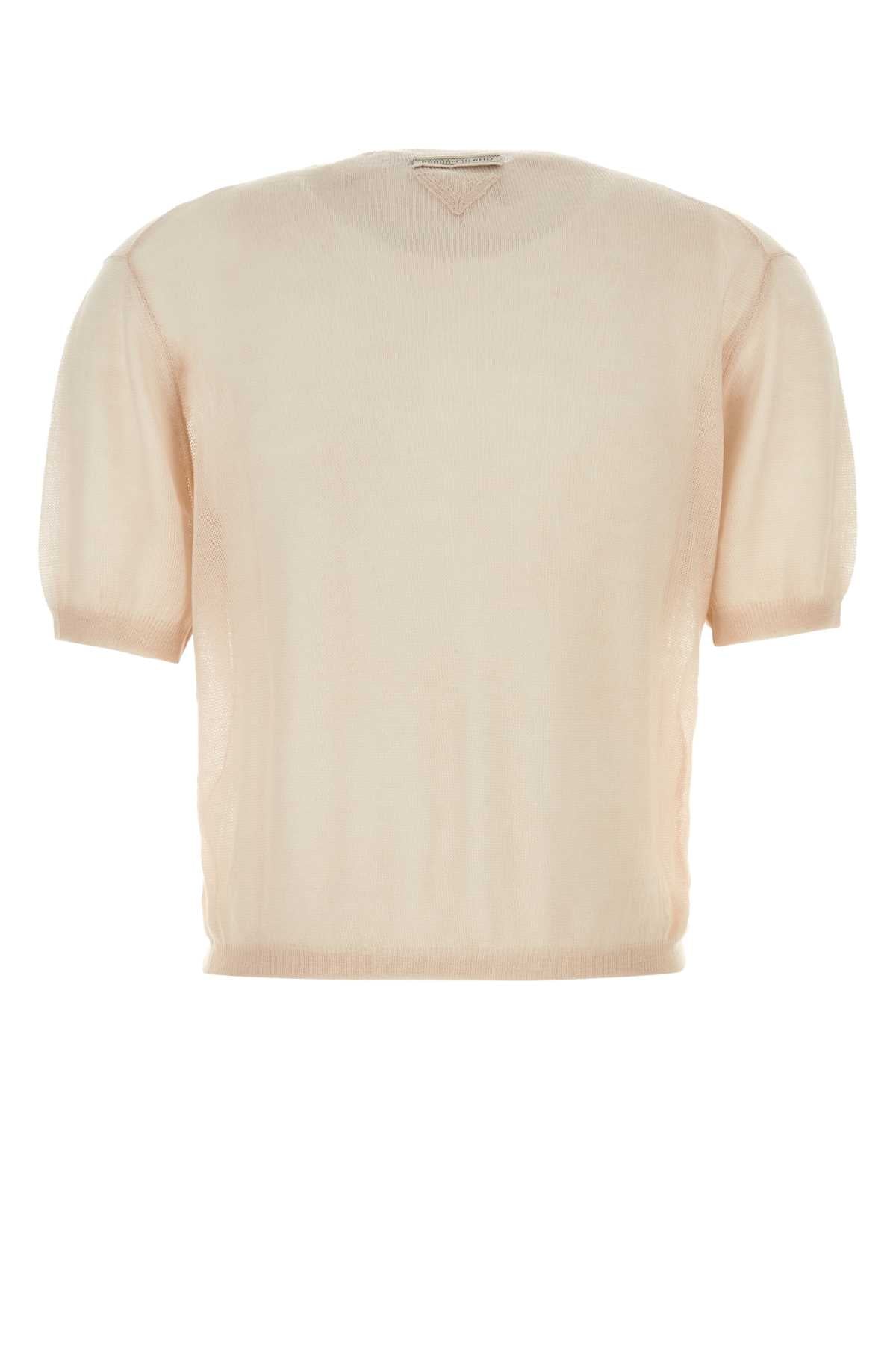 Prada Women Skin Pink Cashmere Sweater PRADA