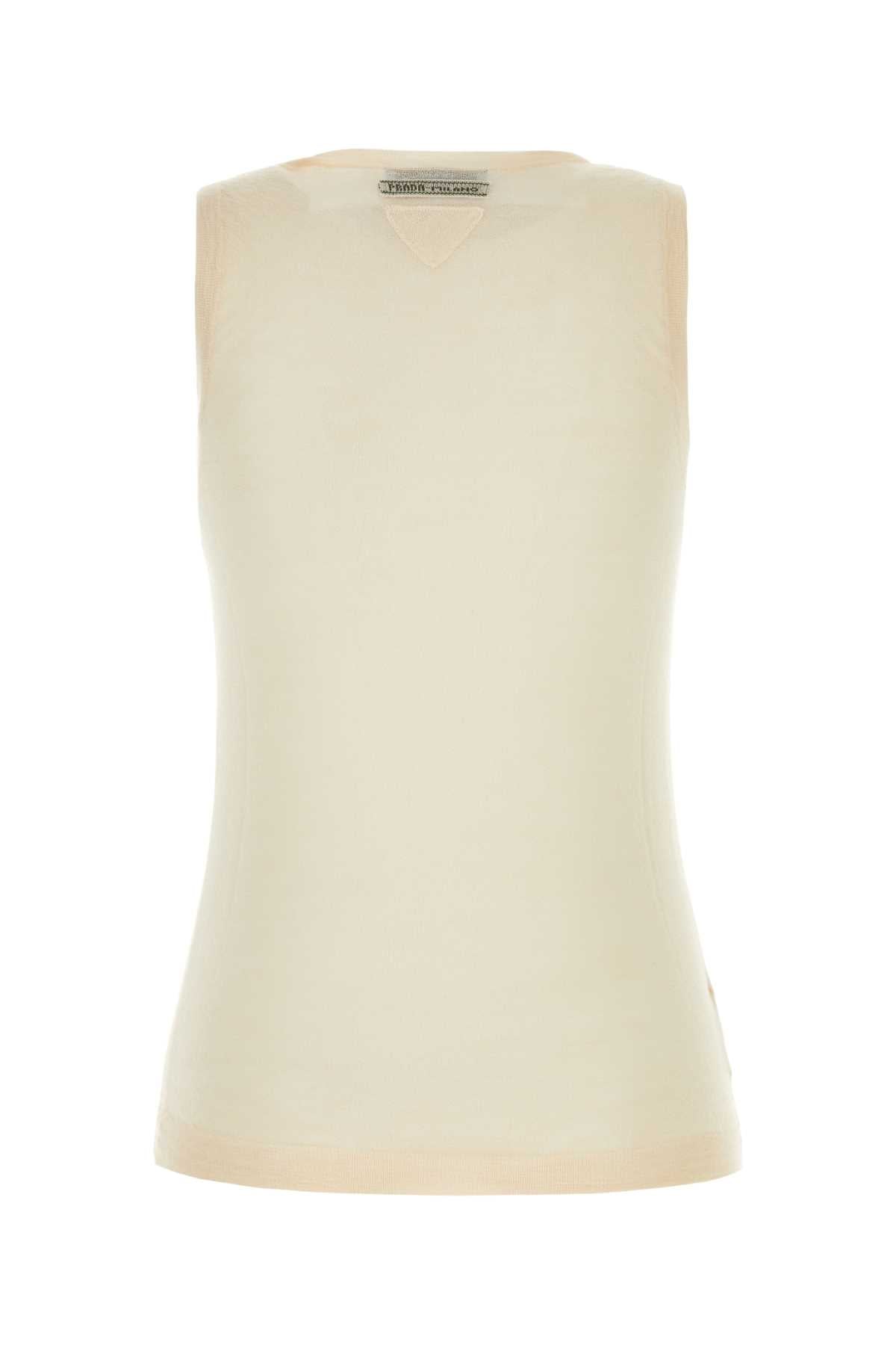 Prada Women Skin Pink Cashmere Blend Vest PRADA