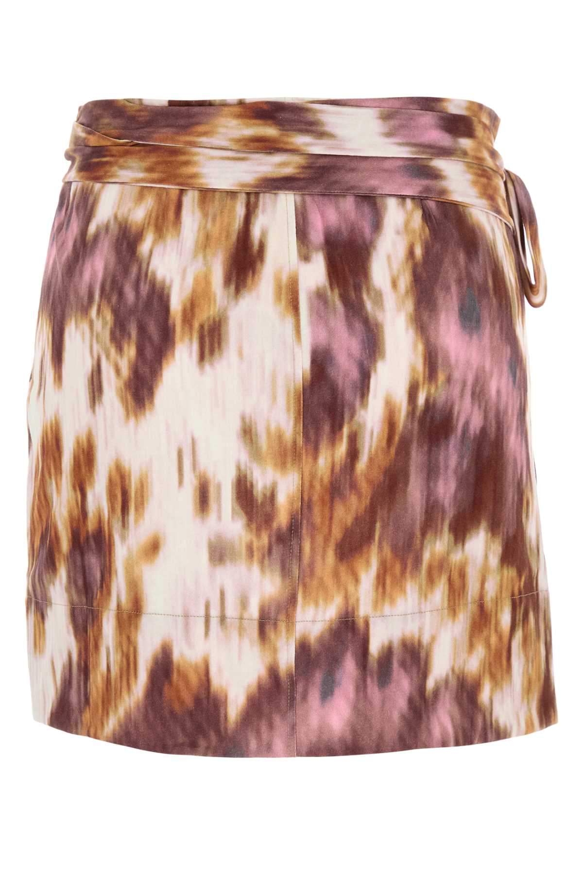 Isabel Marant Etoile Women Printed Cotton Berenice Mini Skirt ISABEL MARANT ETOILE