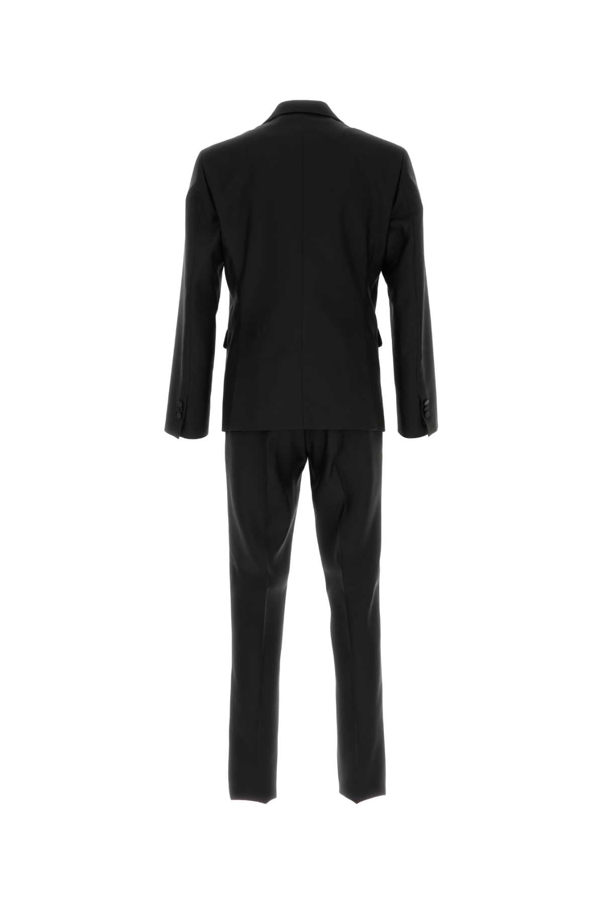 Dsquared Men Black Virgin Wool Blend London Suit DSQUARED2