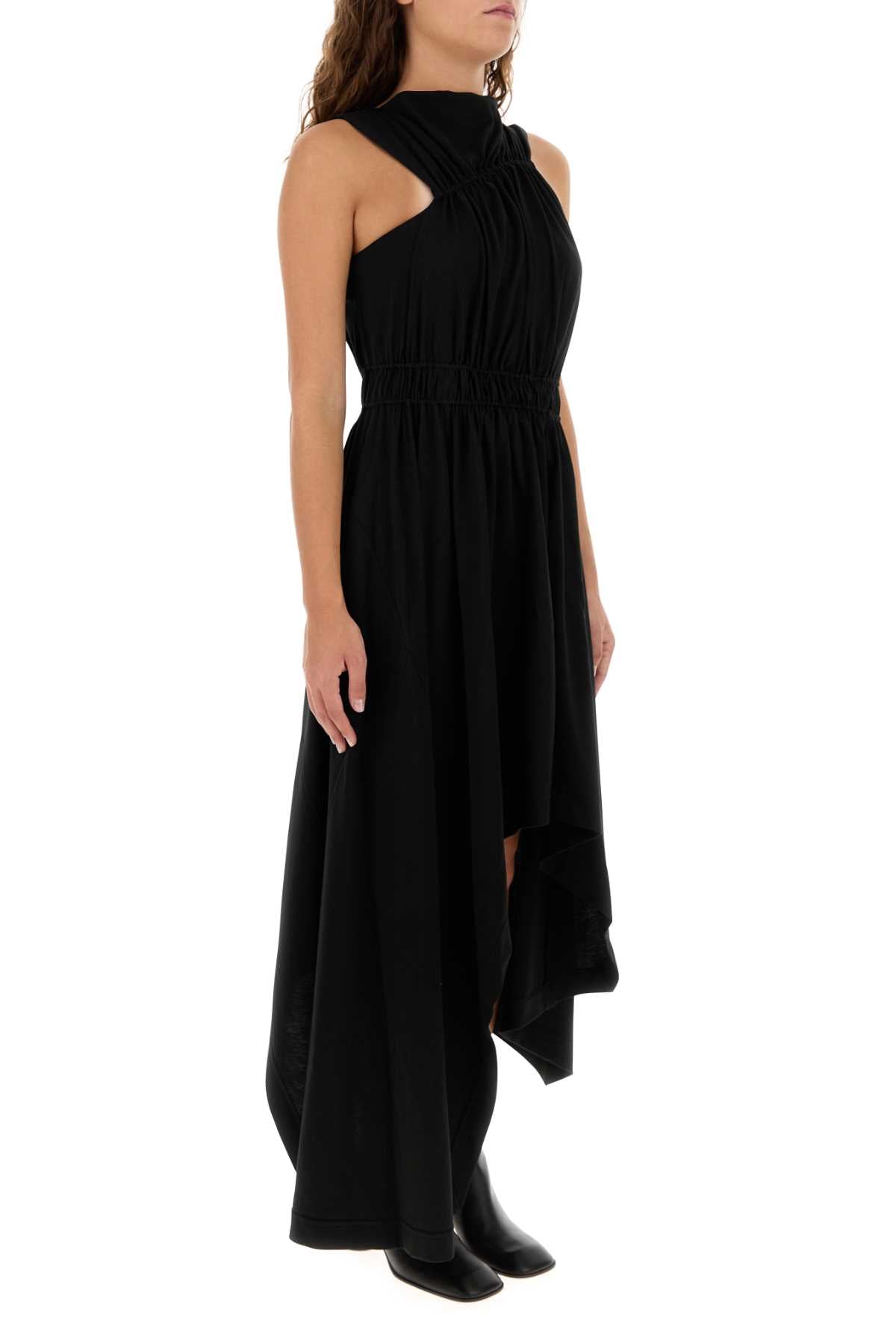 Alexander Mcqueen Women Black Jersey Dress ALEXANDER MCQUEEN