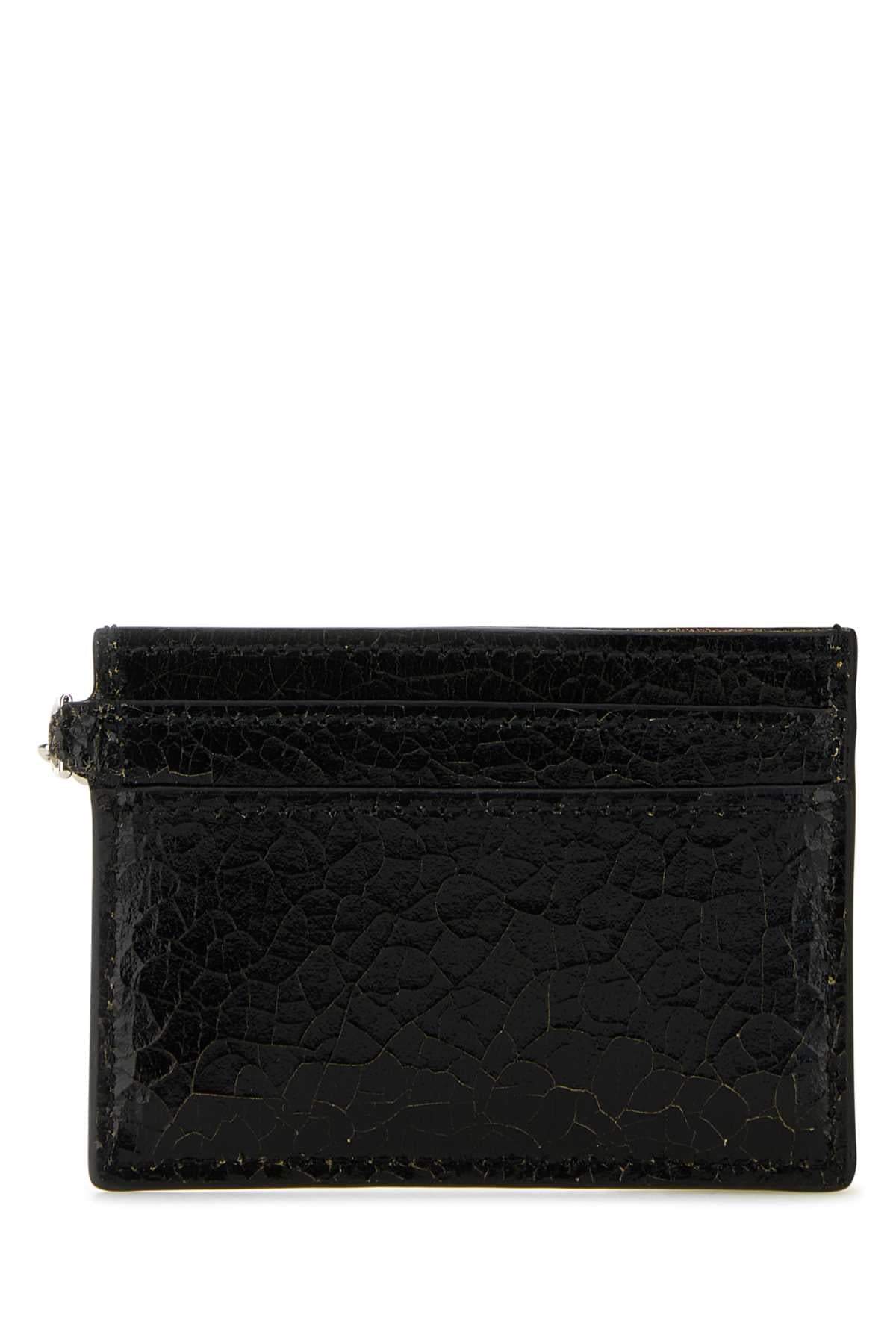 Alexander Mcqueen Men Black Leather Card Holder ALEXANDER MCQUEEN