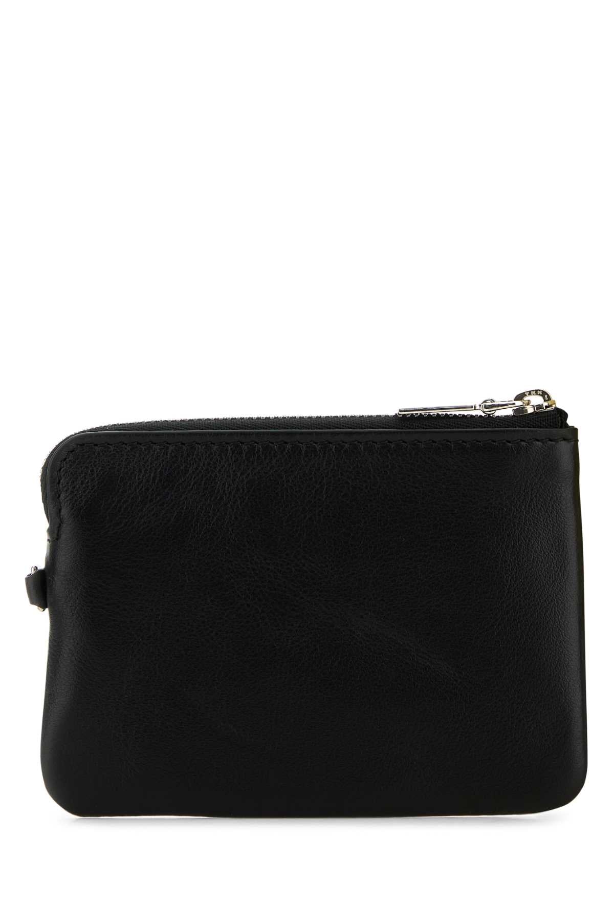 Alexander Mcqueen Women Black Leather Sling Card Holder ALEXANDER MCQUEEN