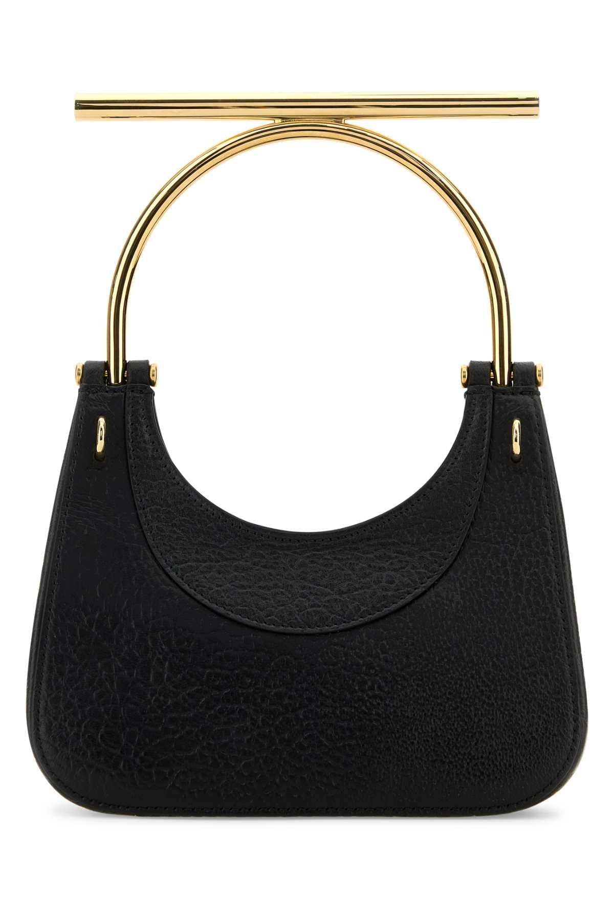 Alexander Mcqueen Women Black Leather Mini Cross-Bar Handbag ALEXANDER MCQUEEN