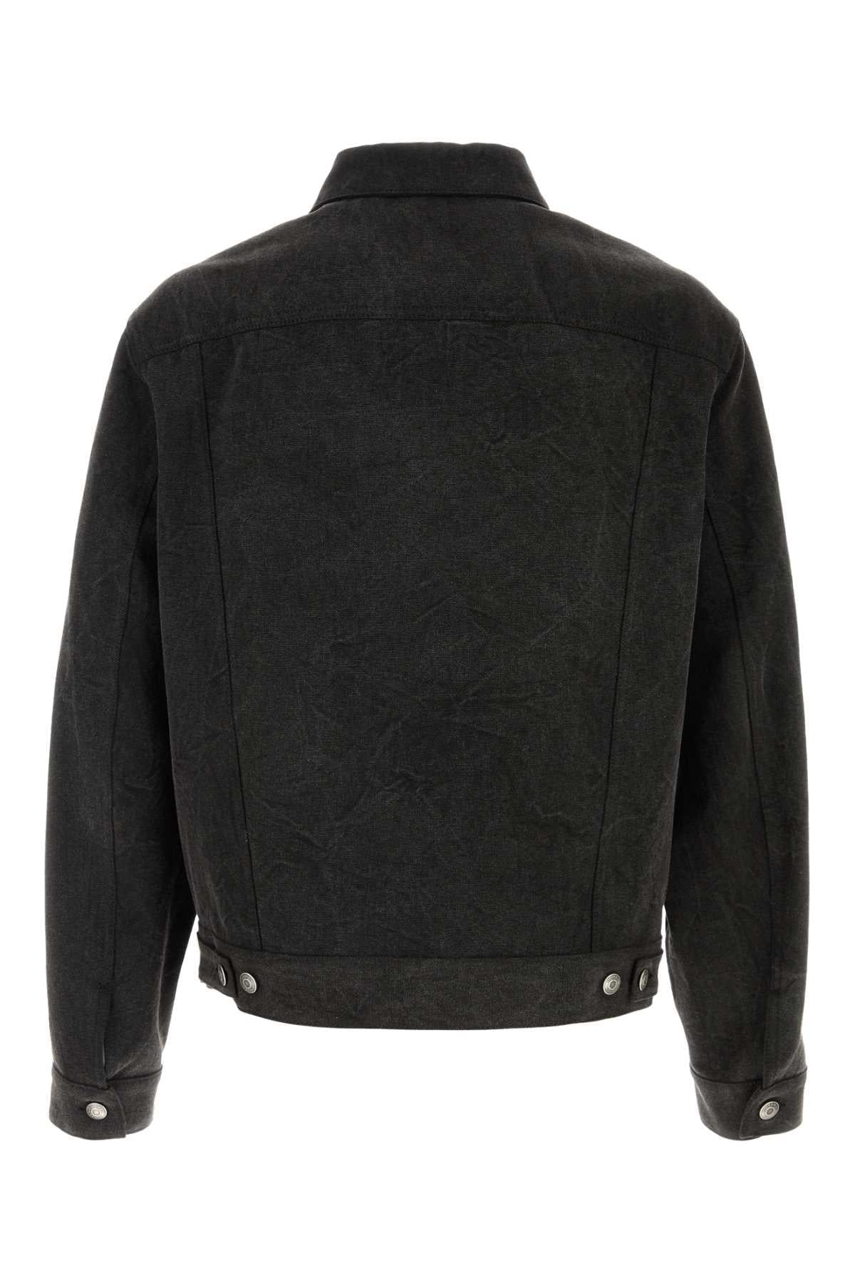 Alexander Mcqueen Men Slate Denim Jacket ALEXANDER MCQUEEN