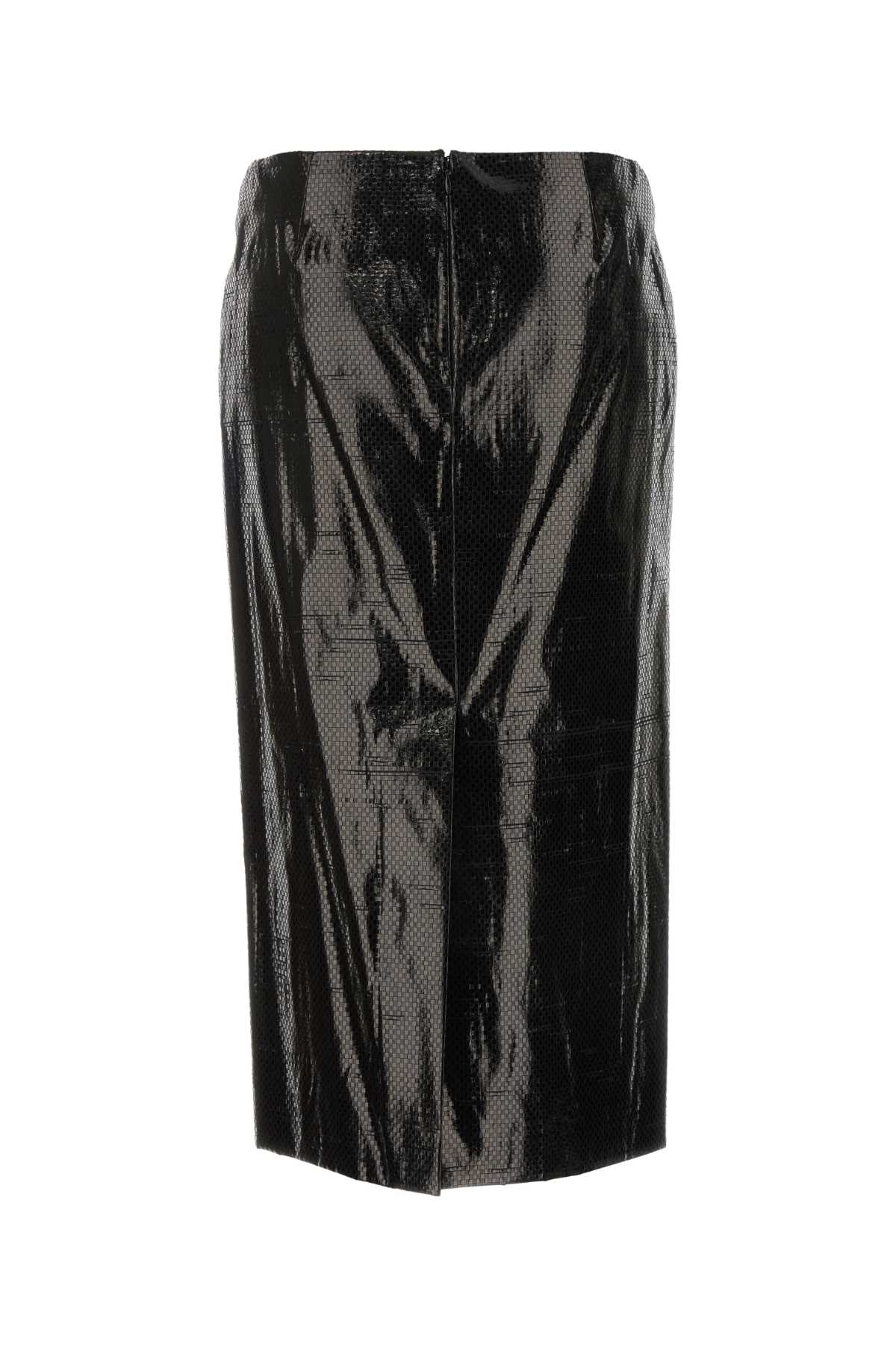 Alexander Mcqueen Women Black Canvas Skirt ALEXANDER MCQUEEN
