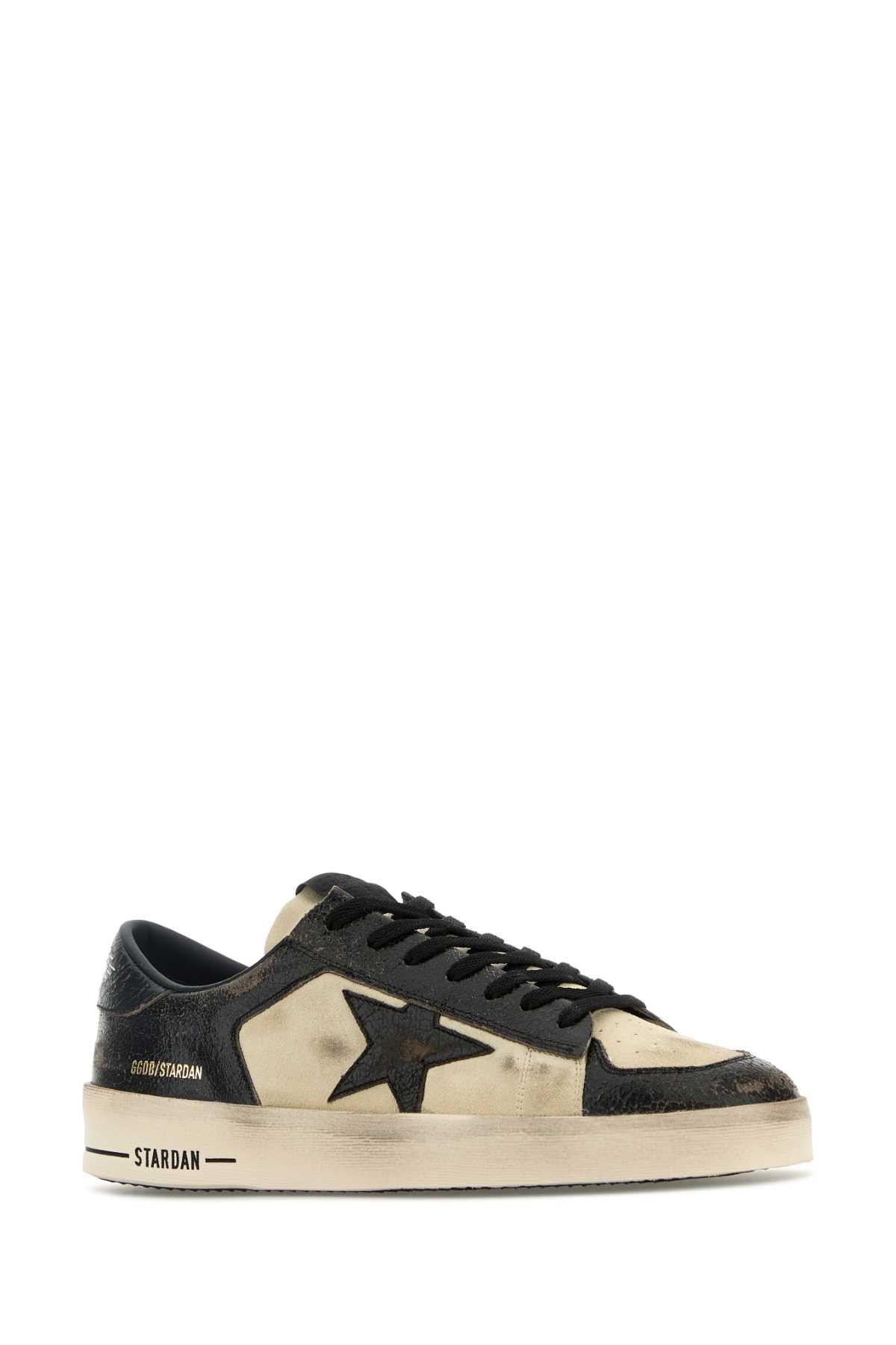 Golden Goose Deluxe Brand Men Two-Tone Leather And Suede Stardan Sneakers GOLDEN GOOSE