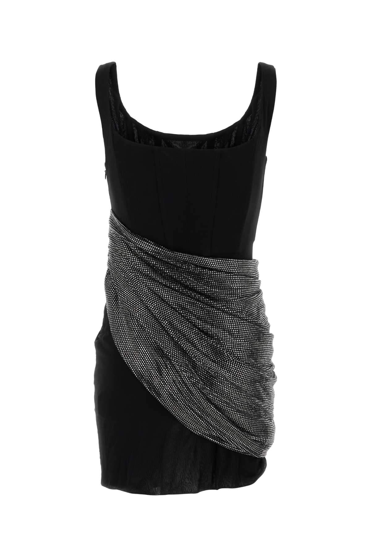 Giuseppe Di Morabito Women Black Viscose Mini Dress GIUSEPPE DI MORABITO