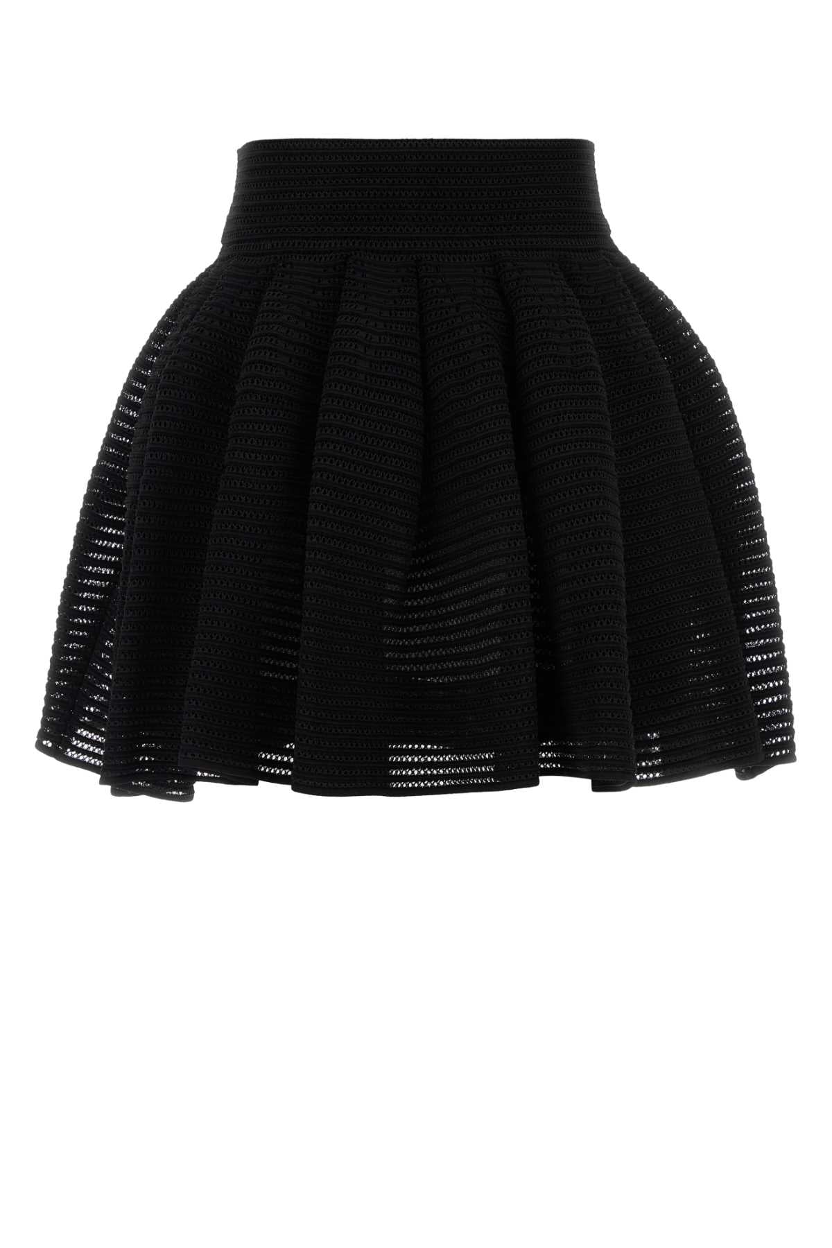 Alaia Women Black Knit Mini Skirt ALAIA