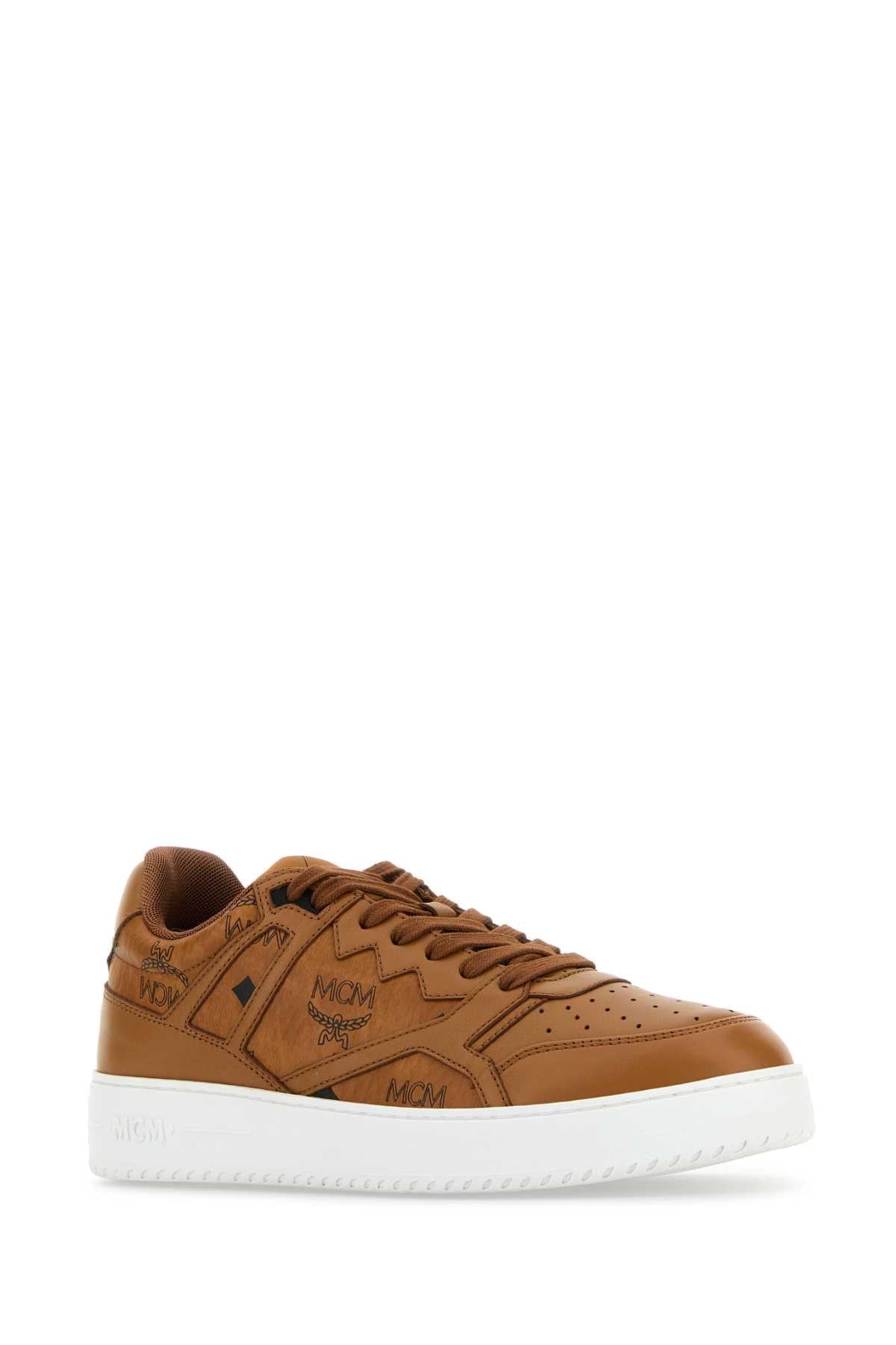 Mcm Men Printed Canvas Terrain Sneakers MCM