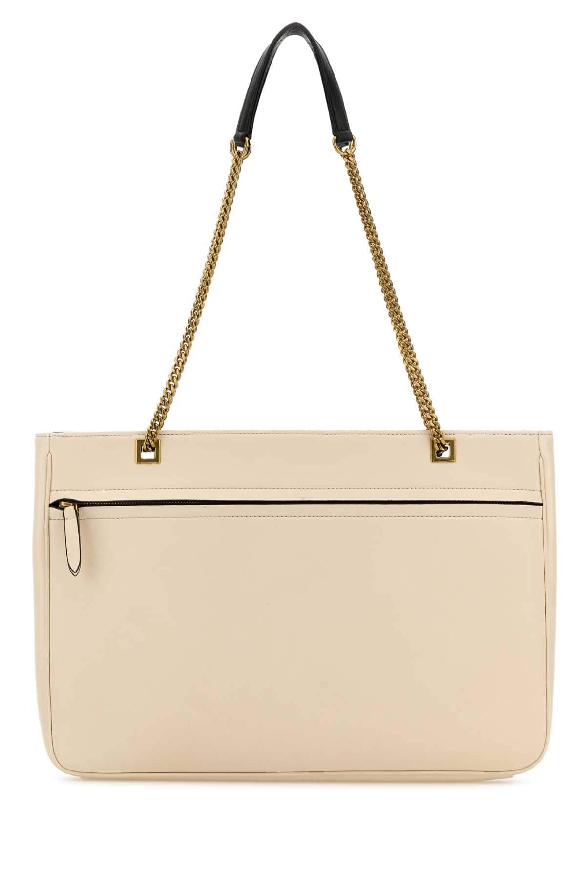 Valentino Garavani Women Sand Leather Medium Viva Superstar Shopping Bag VALENTINO GARAVANI