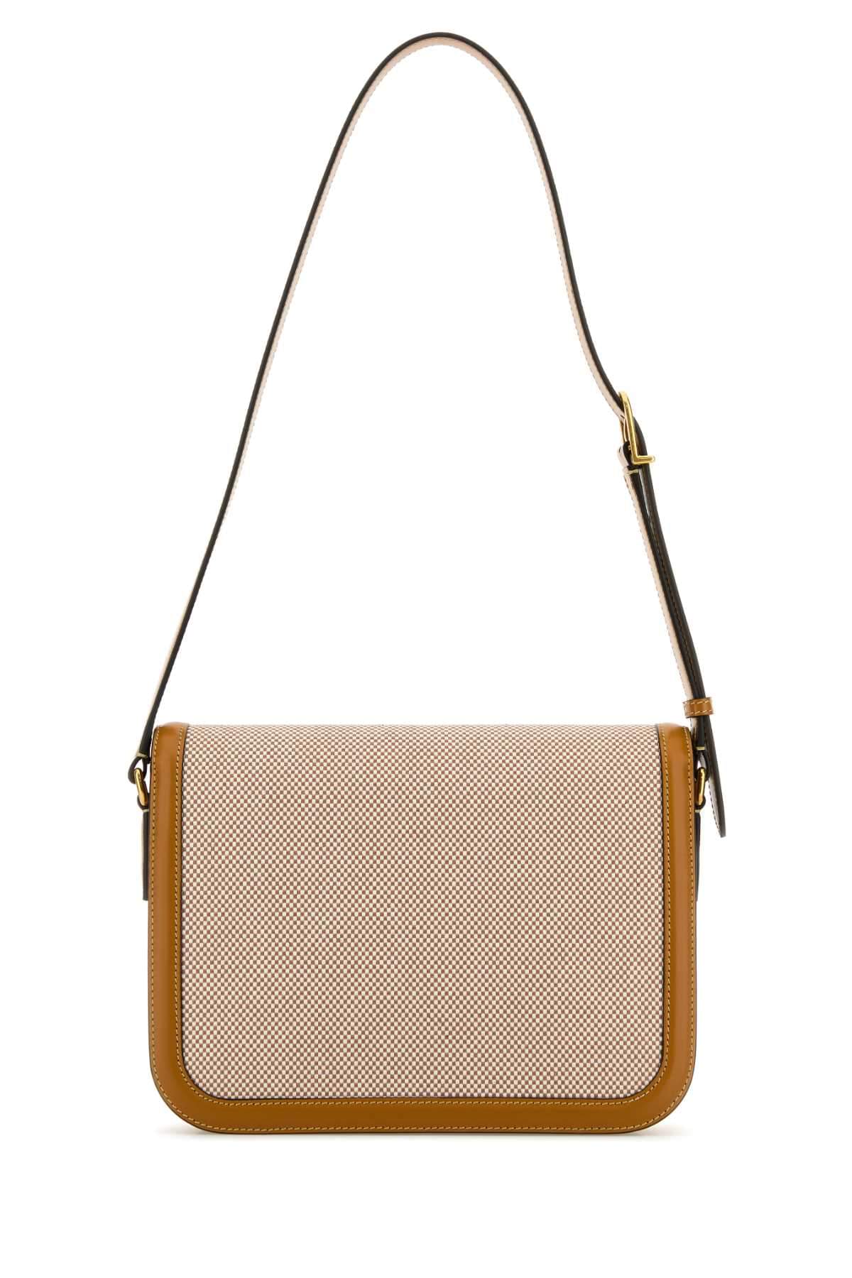 Valentino Garavani Women Two-Tone Canvas And Leather 9To5 Shoulder Bag VALENTINO GARAVANI