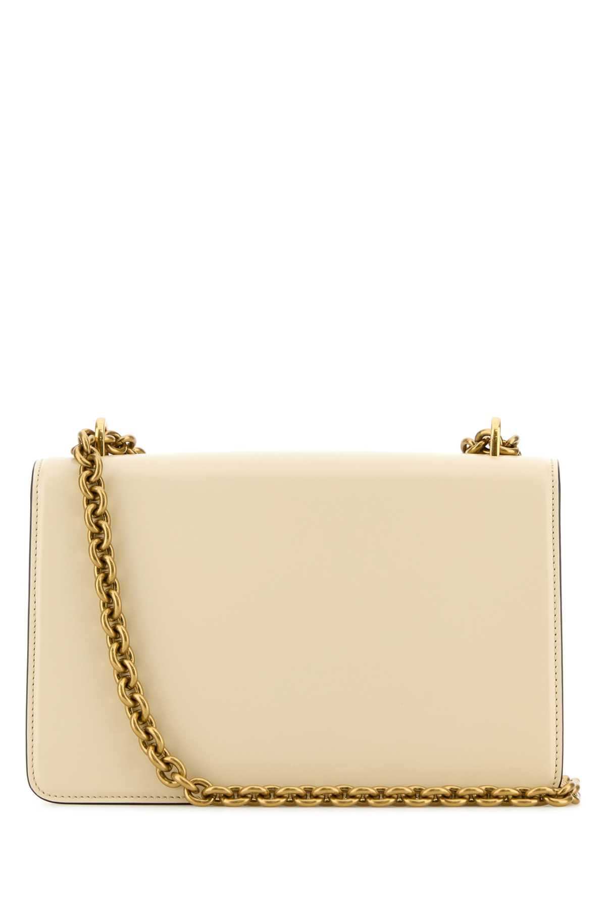 Valentino Garavani Women Ivory Leather Vain Shoulder Bag VALENTINO GARAVANI