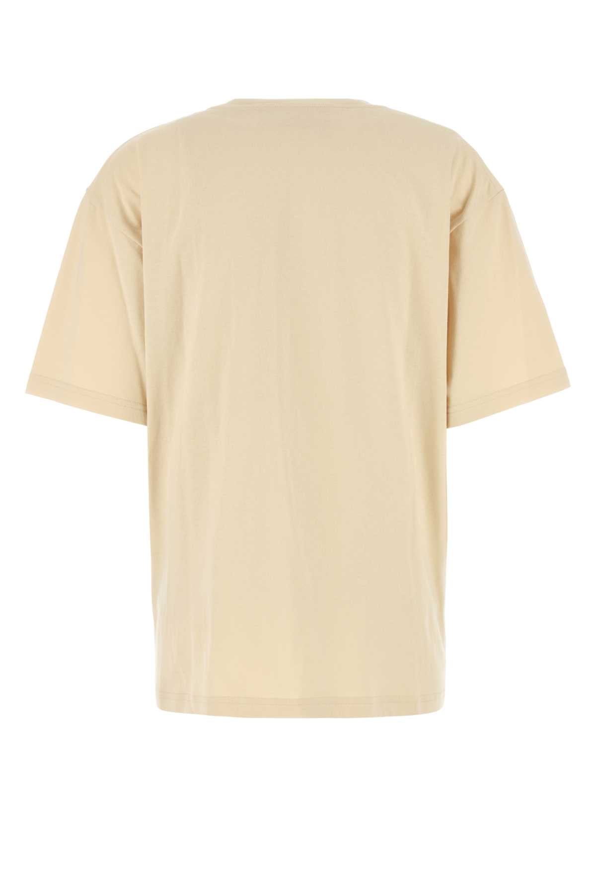 Valentino Garavani Women Cream Cotton T-Shirt VALENTINO GARAVANI