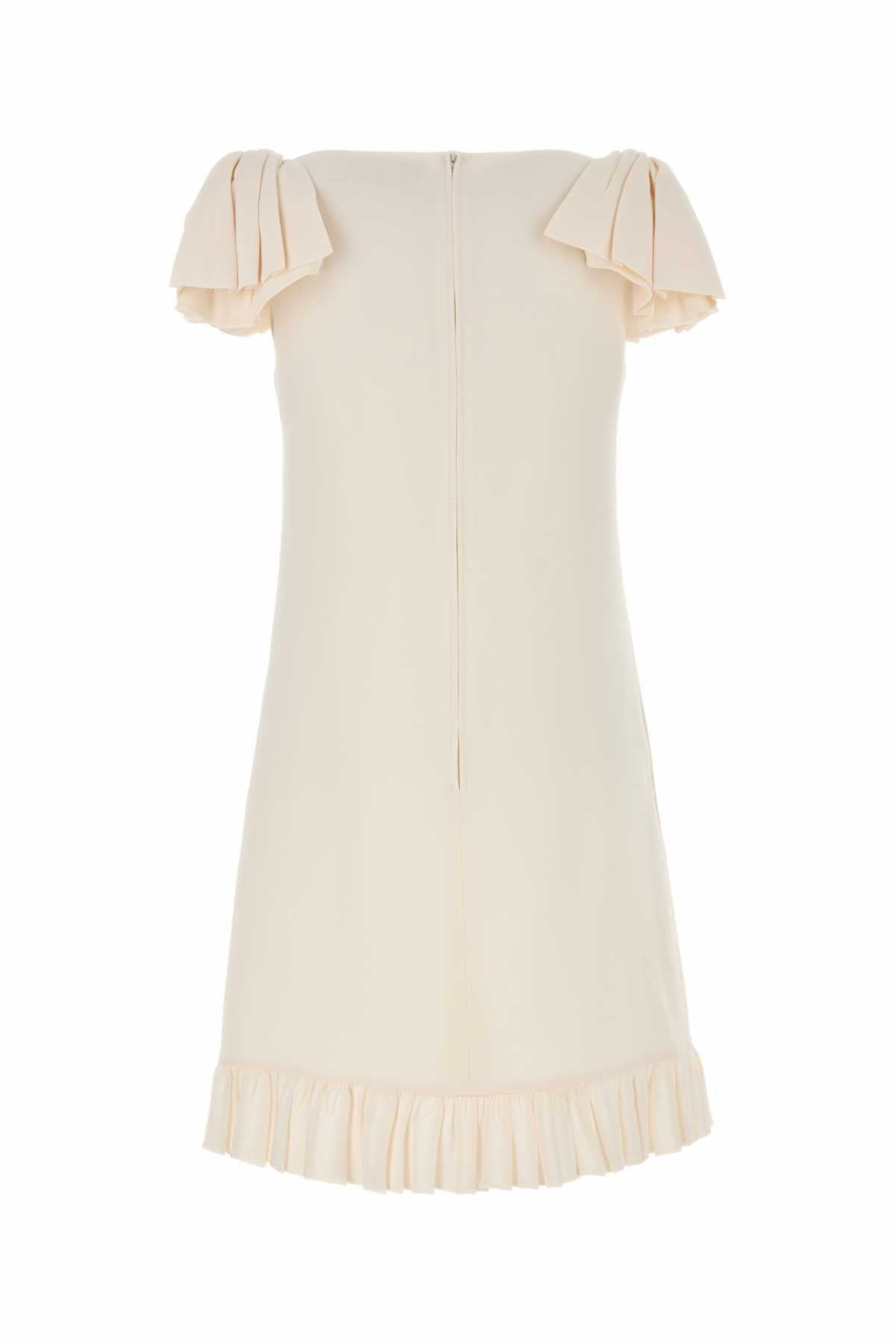 Valentino Garavani Women Ivory Wool Blend Dress VALENTINO GARAVANI