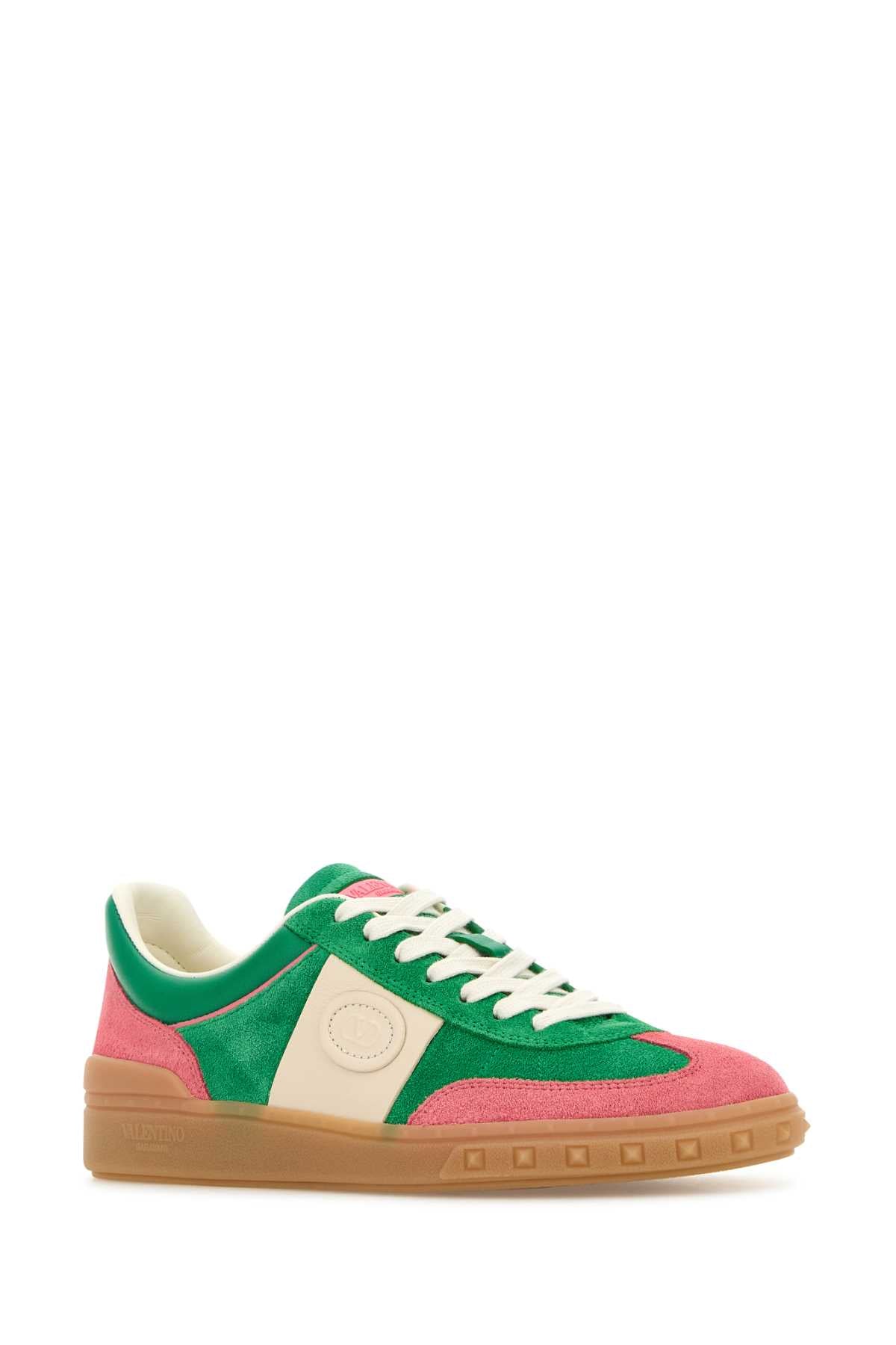 Valentino Garavani Women Multicolor Suede Upvillage Sneakers VALENTINO GARAVANI
