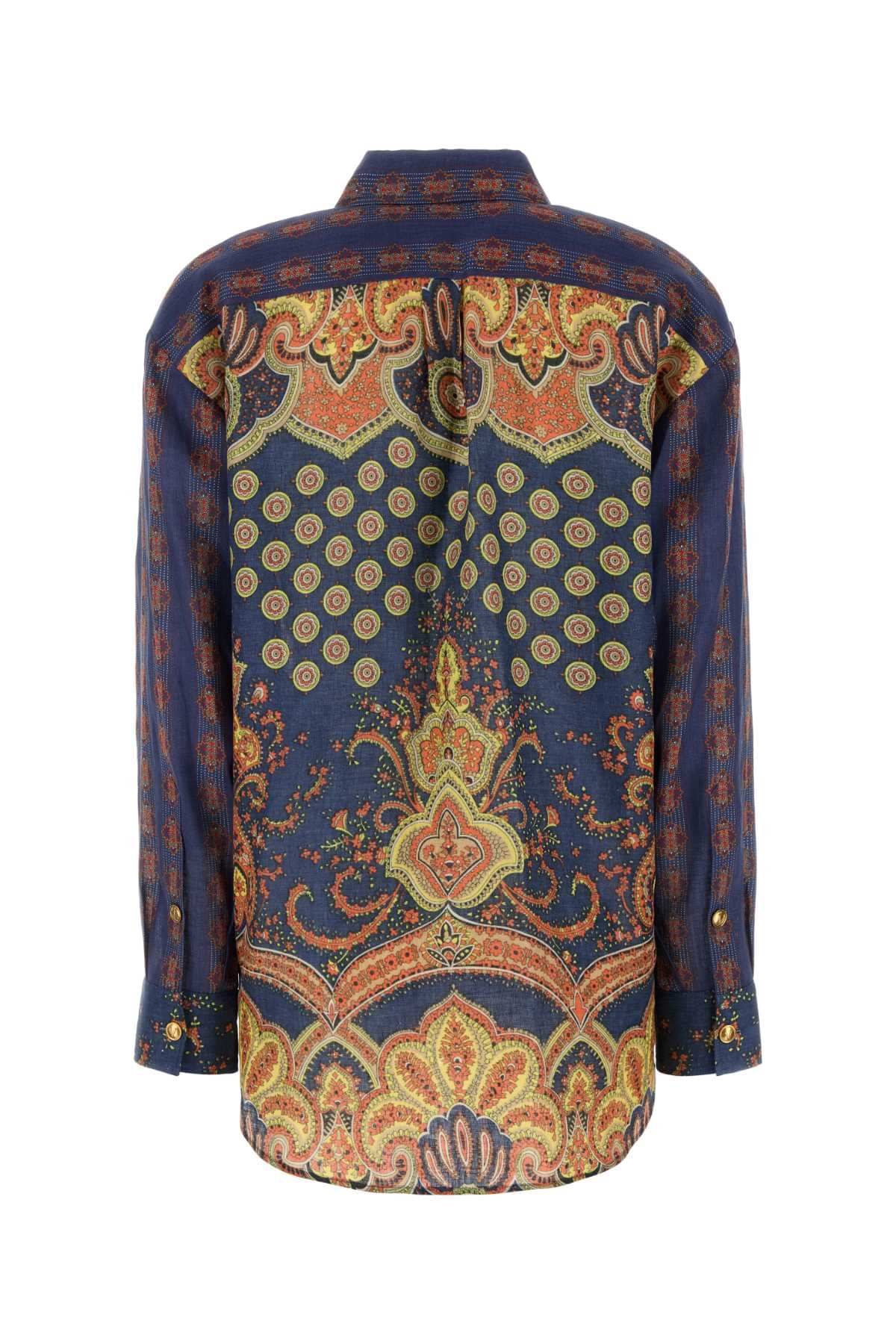 Valentino Garavani Women Printed Linen Shirt VALENTINO GARAVANI
