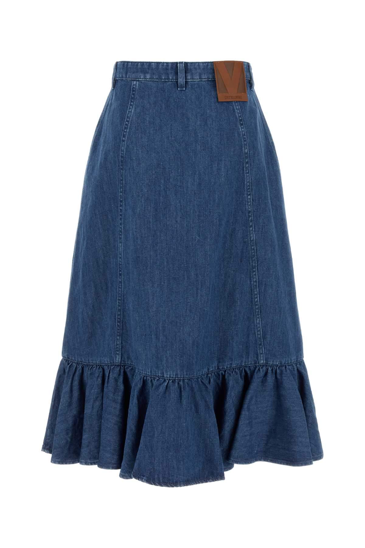 Valentino Garavani Women Denim Skirt VALENTINO GARAVANI