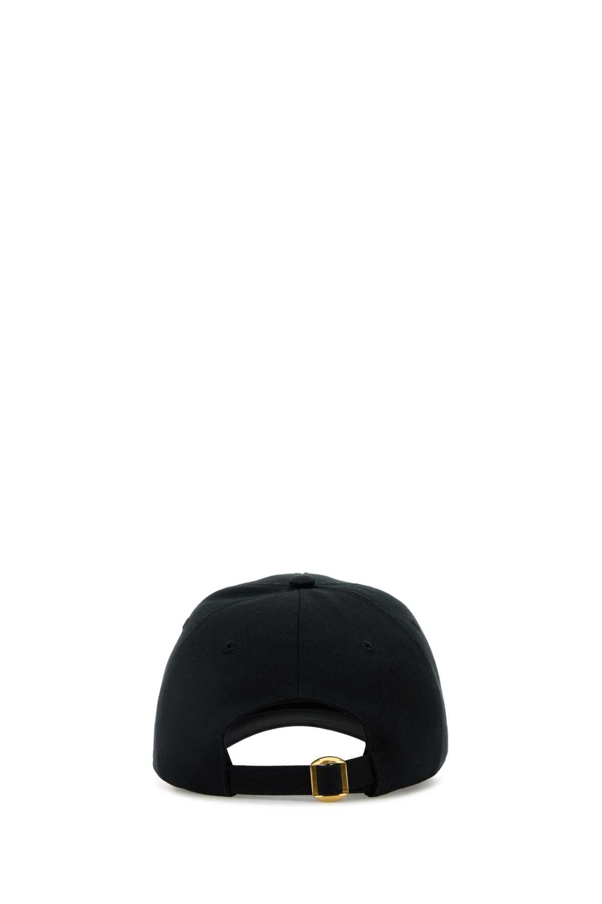 Valentino Garavani Women Black Cotton Baseball Cap VALENTINO GARAVANI