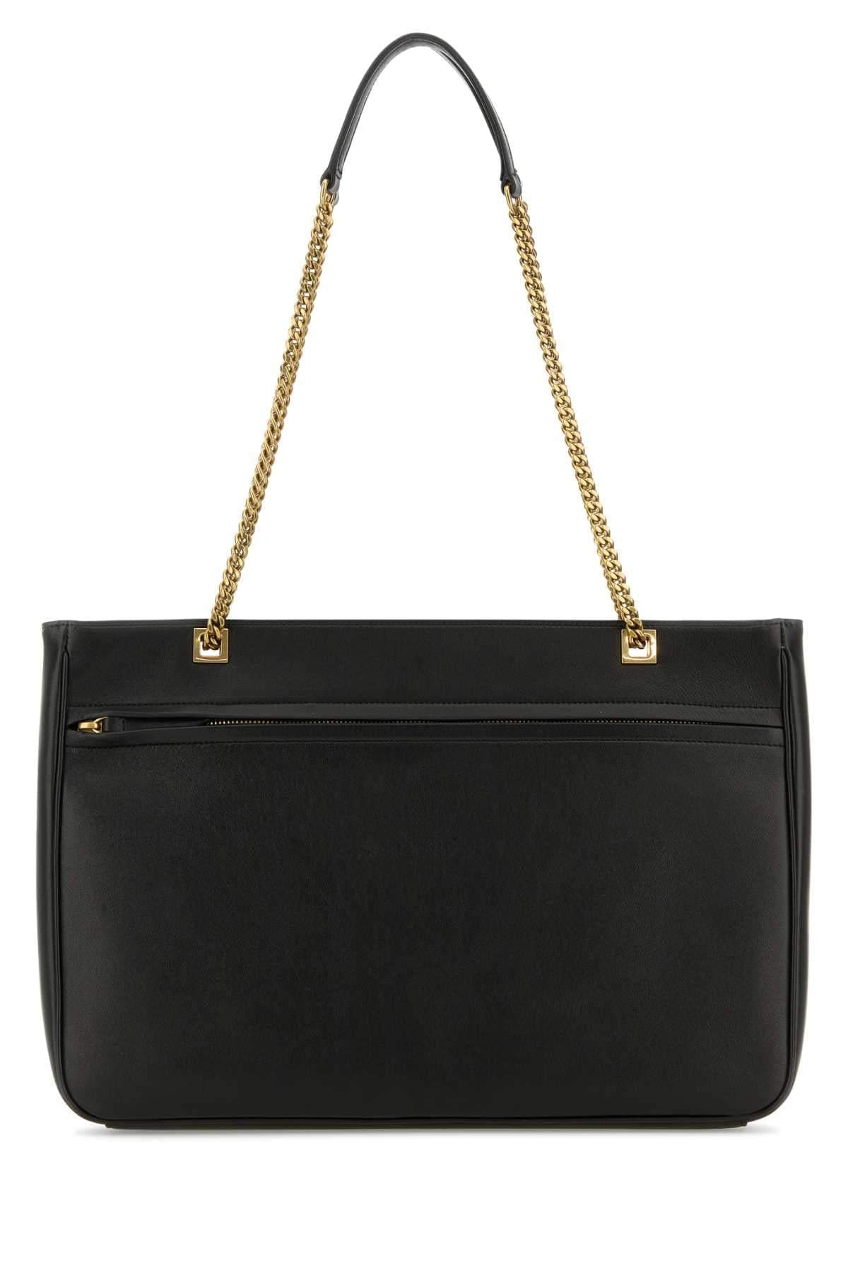Valentino Garavani Women Black Nappa Leather Medium Viva Superstar Shopping Bag VALENTINO GARAVANI