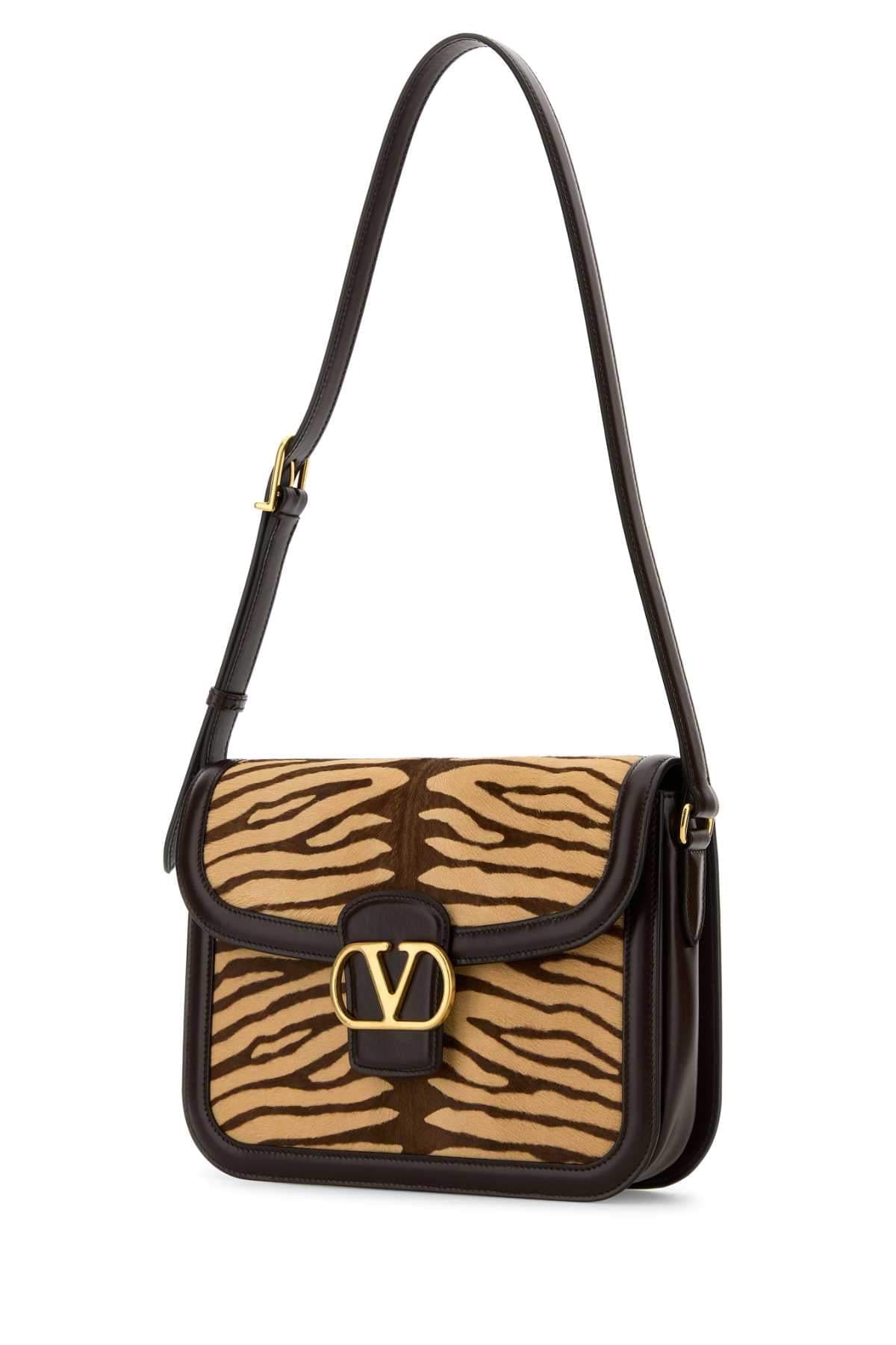 Valentino Garavani Women Two-Tone Calf Hair And Leather 9To5 Shoulder Bag VALENTINO GARAVANI