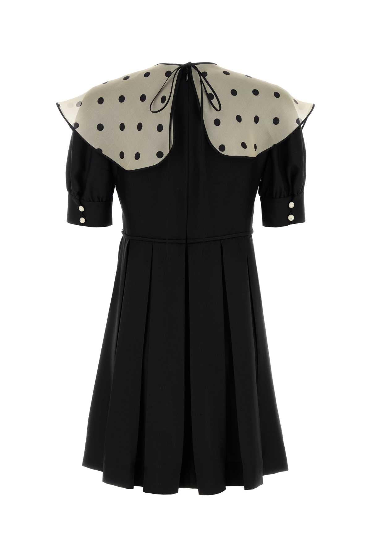 Valentino Garavani Women Black Silk Mini Dress