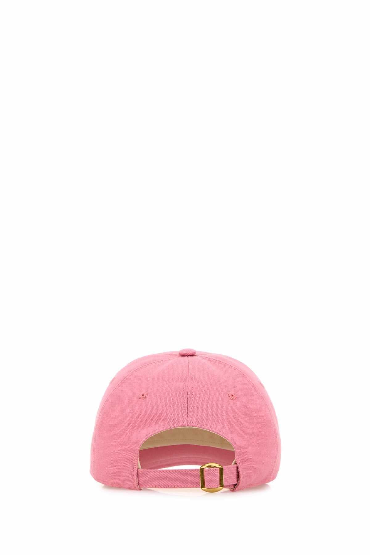 Valentino Garavani Women Pink Cotton Baseball Cap VALENTINO GARAVANI