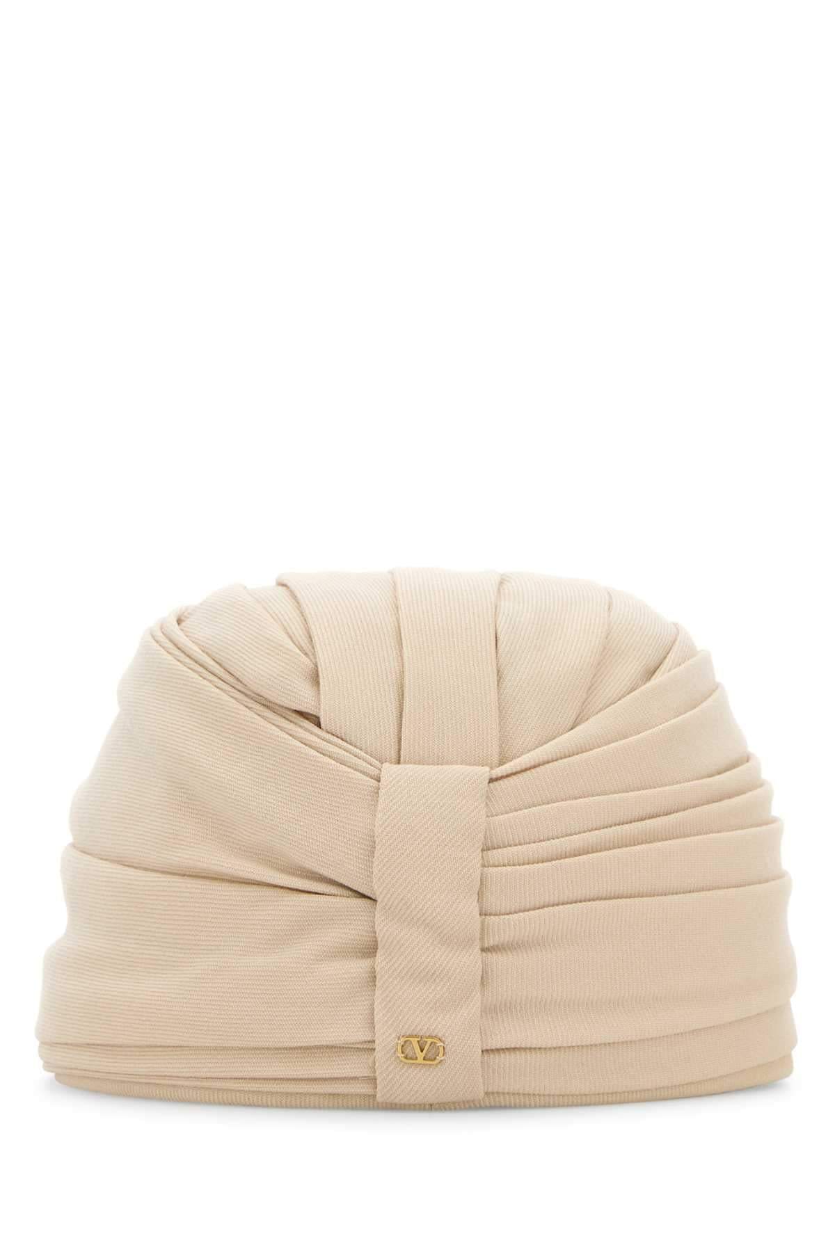 Valentino Garavani Women Sand Wool Turban VALENTINO GARAVANI