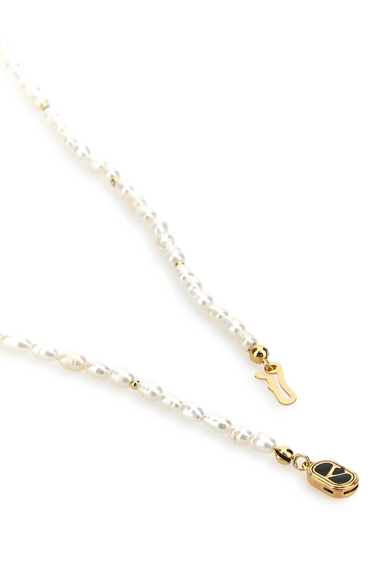 Valentino Garavani Women Pearls Ovalette Necklace VALENTINO GARAVANI