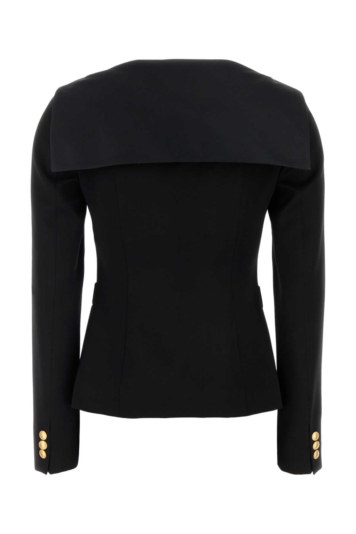 Alessandra Rich Women Black Wool Blazer ALESSANDRA RICH