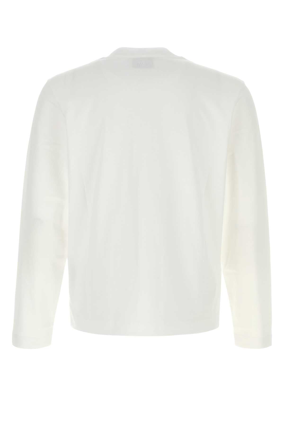 Ami Men White Cotton T-Shirt AMI PARIS