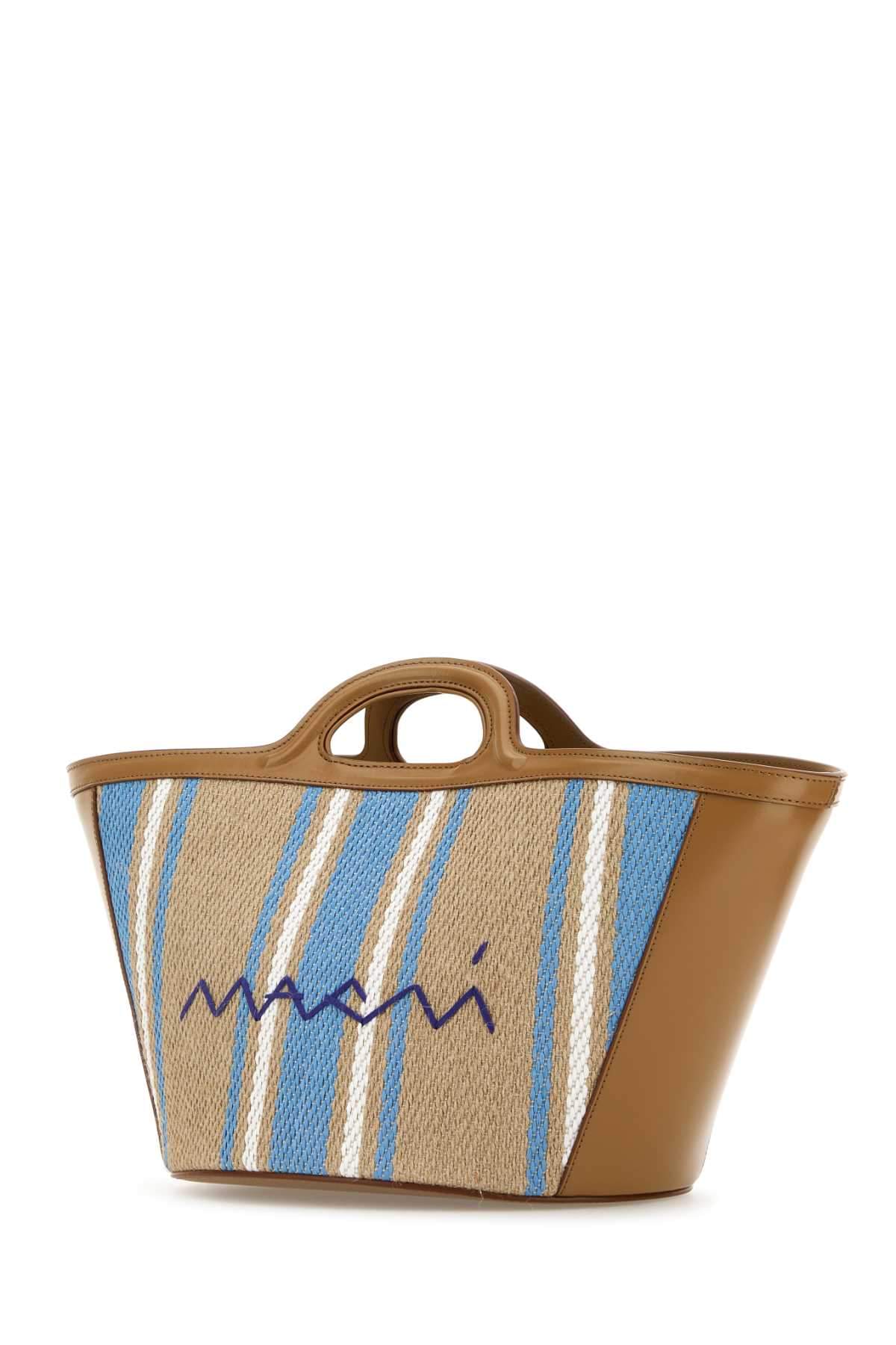 Marni Women Embroidered Canvas Tropicalia Bucket Bag MARNI