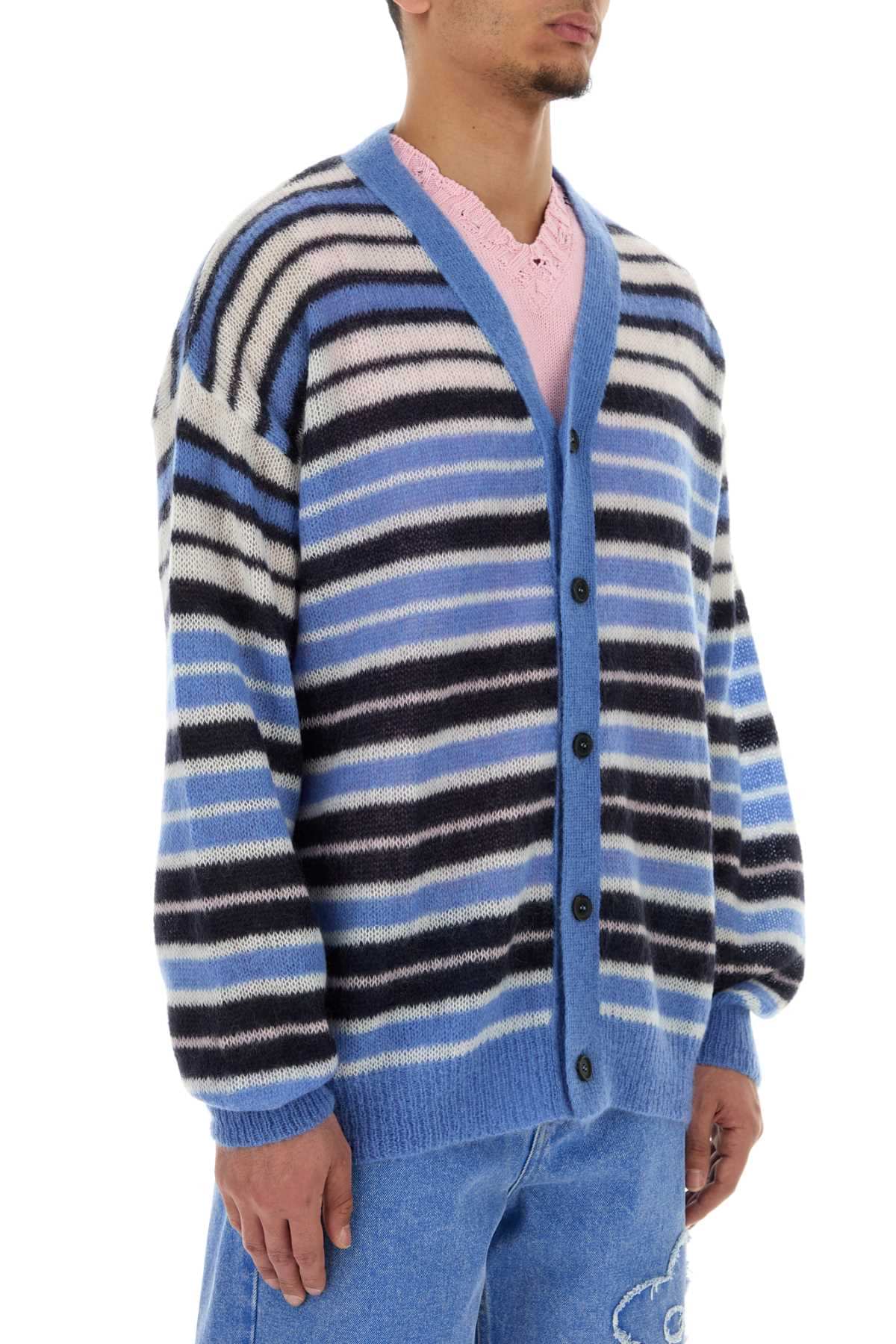 Marni Men Embroidered Mohair Blend Cardigan MARNI