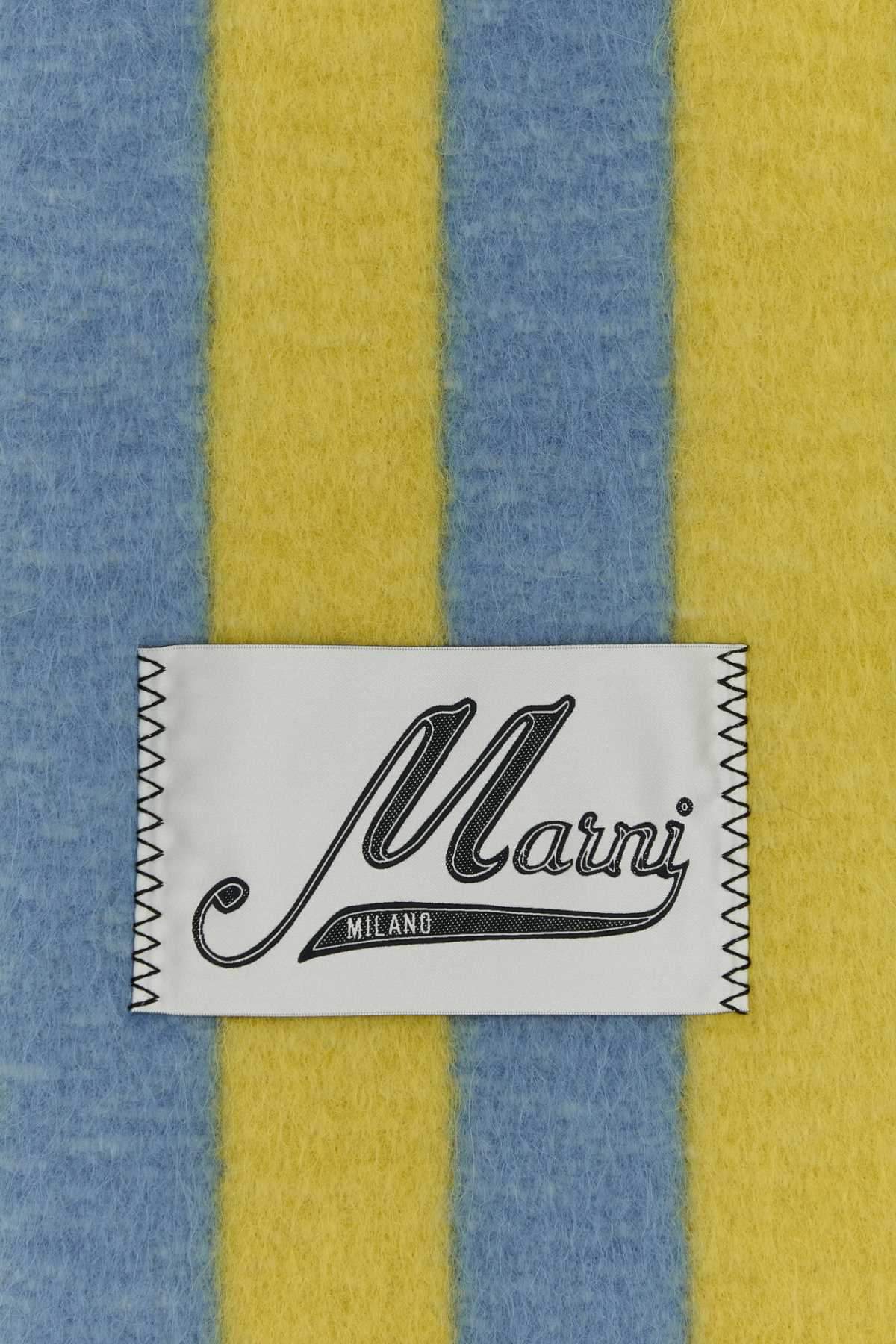 Marni Women Embroidered Wool Blend Scarf MARNI