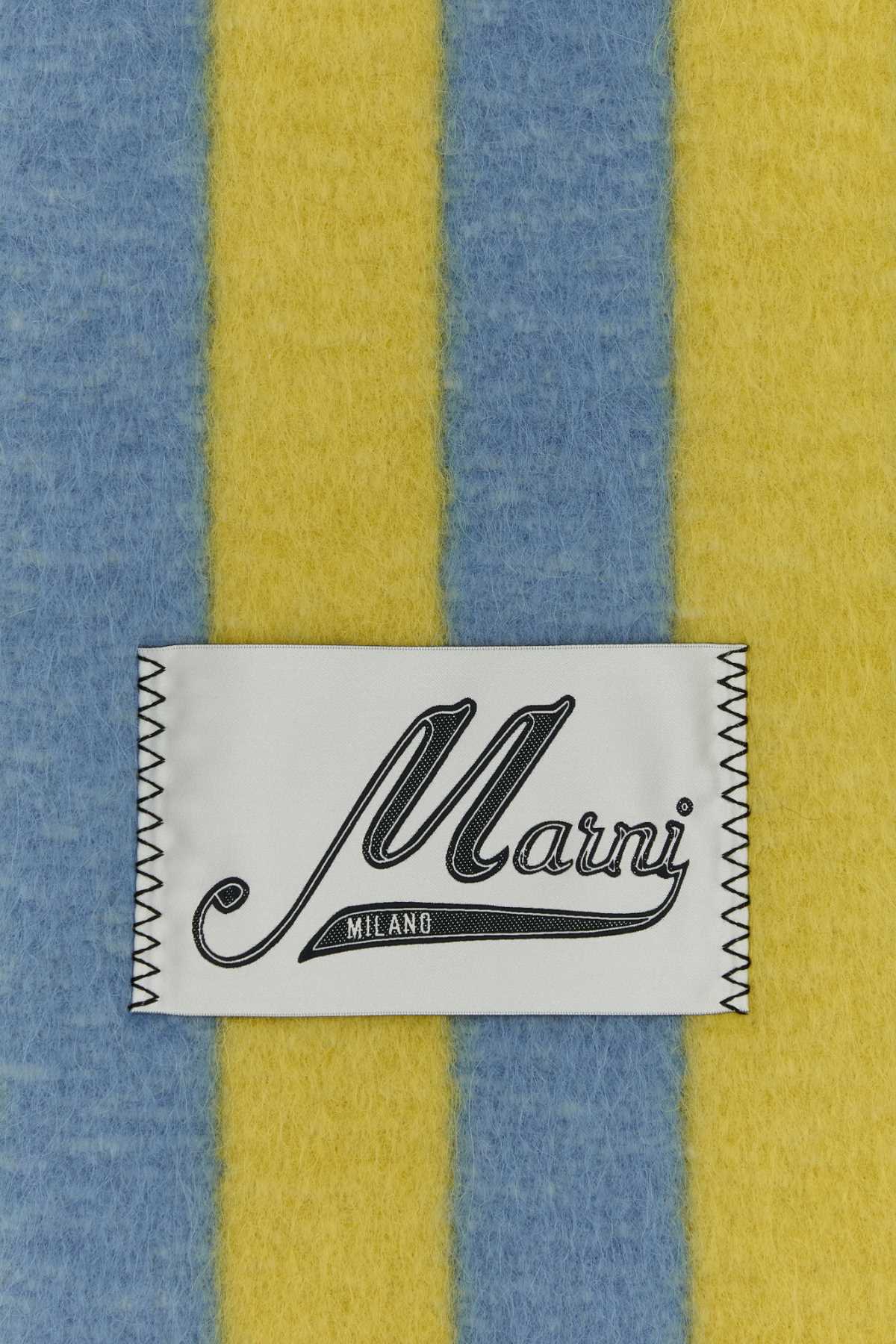 Marni Women Embroidered Wool Blend Scarf MARNI