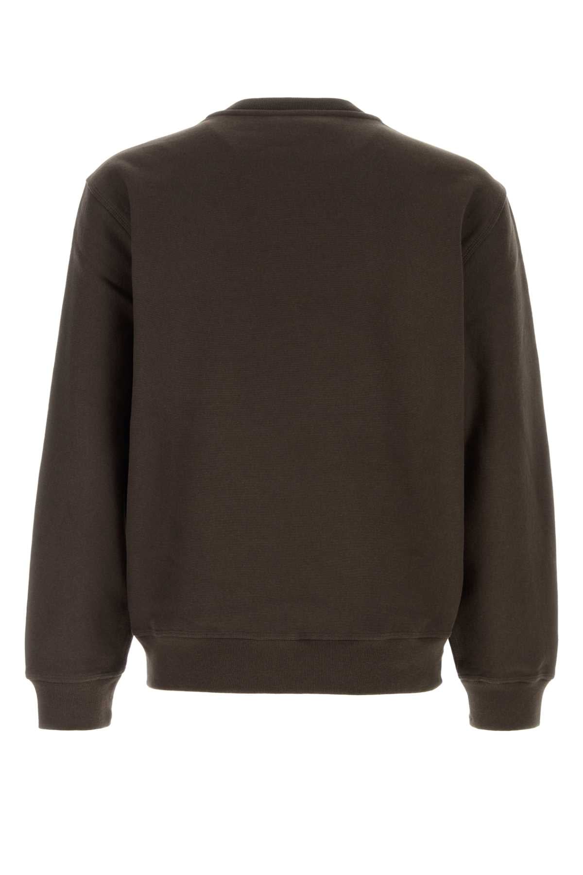 Burberry Men Brown Cotton Blend Sweatshirt BURBERRY