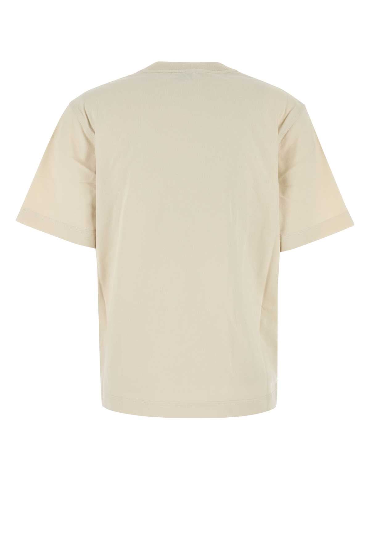 Burberry Women Sand Cotton T-Shirt BURBERRY
