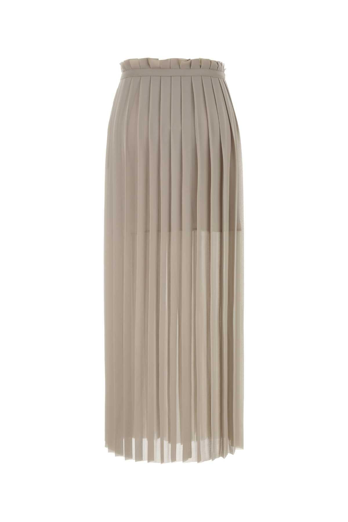 Ami Women Cappuccino Polyester Skirt AMI PARIS