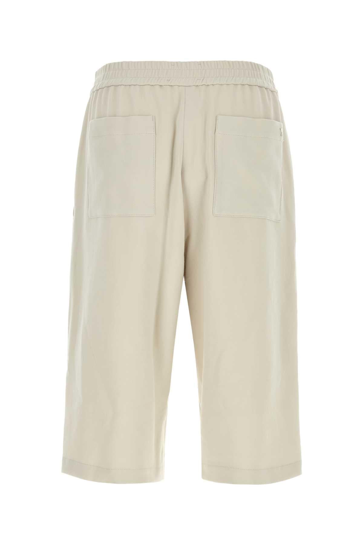 Ami Men Chalk Cotton Bermuda Shorts AMI PARIS