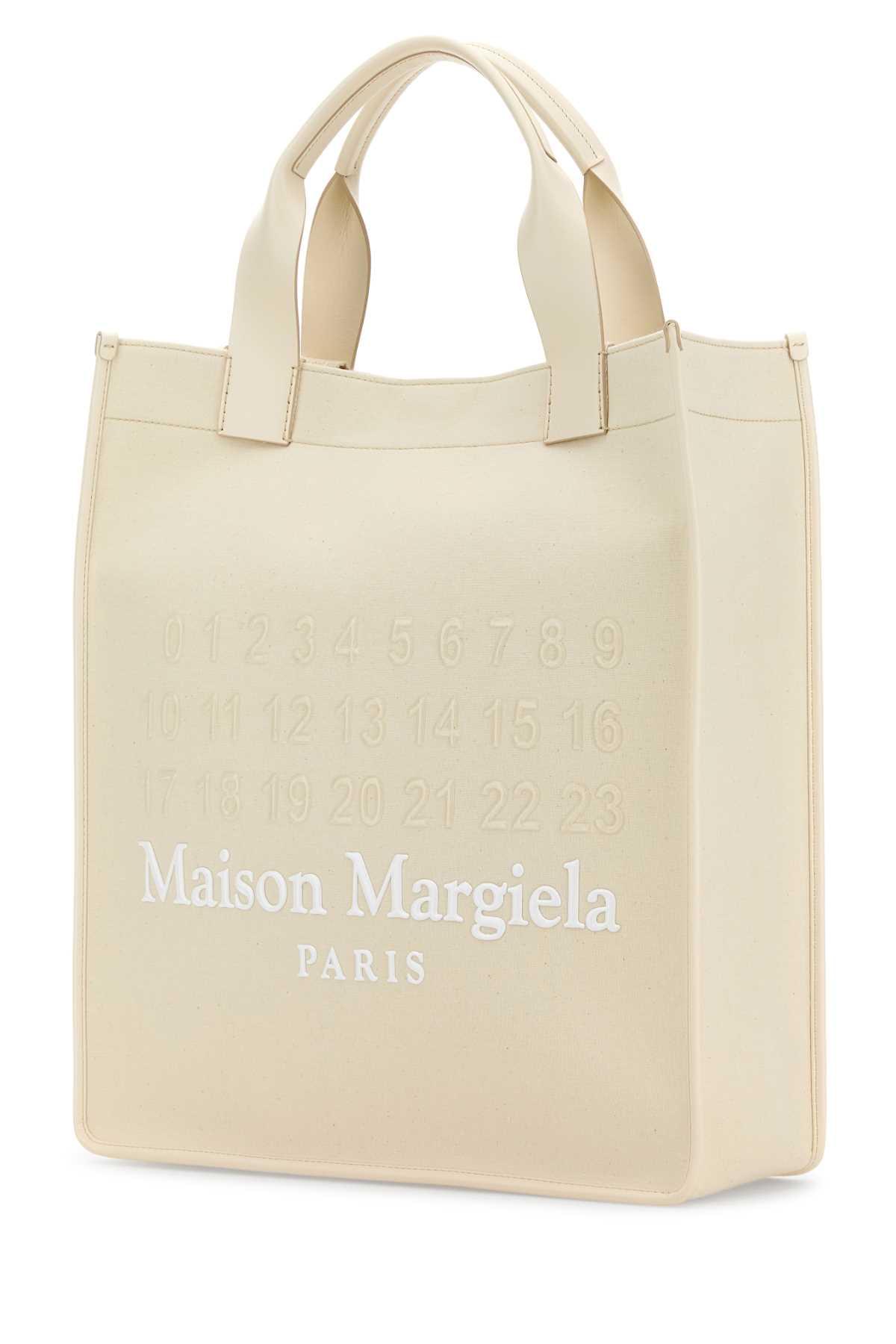 Maison Margiela Women Ivory Canvas Shopping Bag MAISON MARGIELA