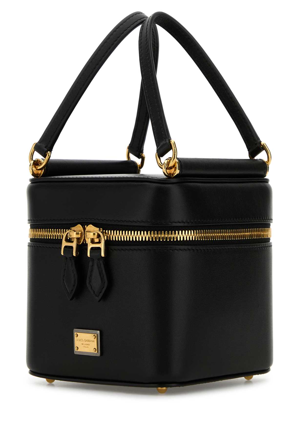 Dolce & Gabbana Women Black Leather Sicily Cube Handbag DOLCE & GABBANA