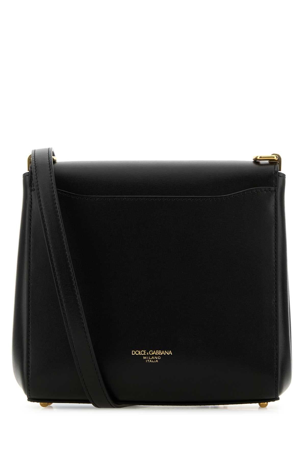 Dolce & Gabbana Women Black Leather Marlene Crossbody Bag DOLCE & GABBANA