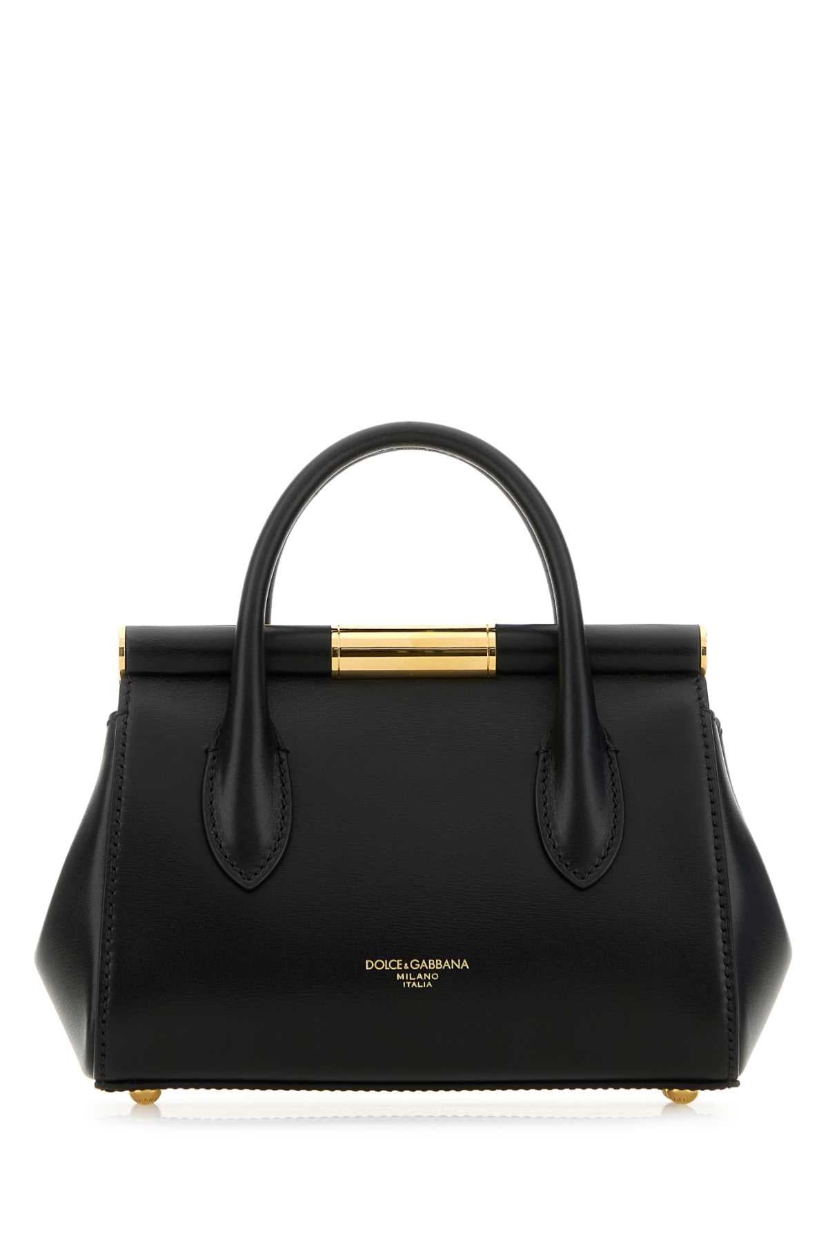 Dolce & Gabbana Women Black Leather Marlene Handbag DOLCE & GABBANA