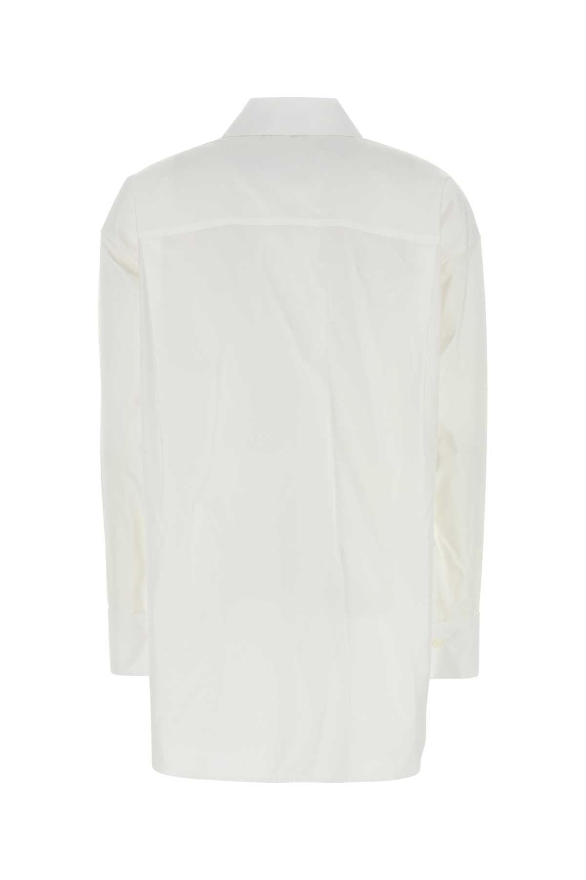 Loewe Women White Poplin Shirt LOEWE