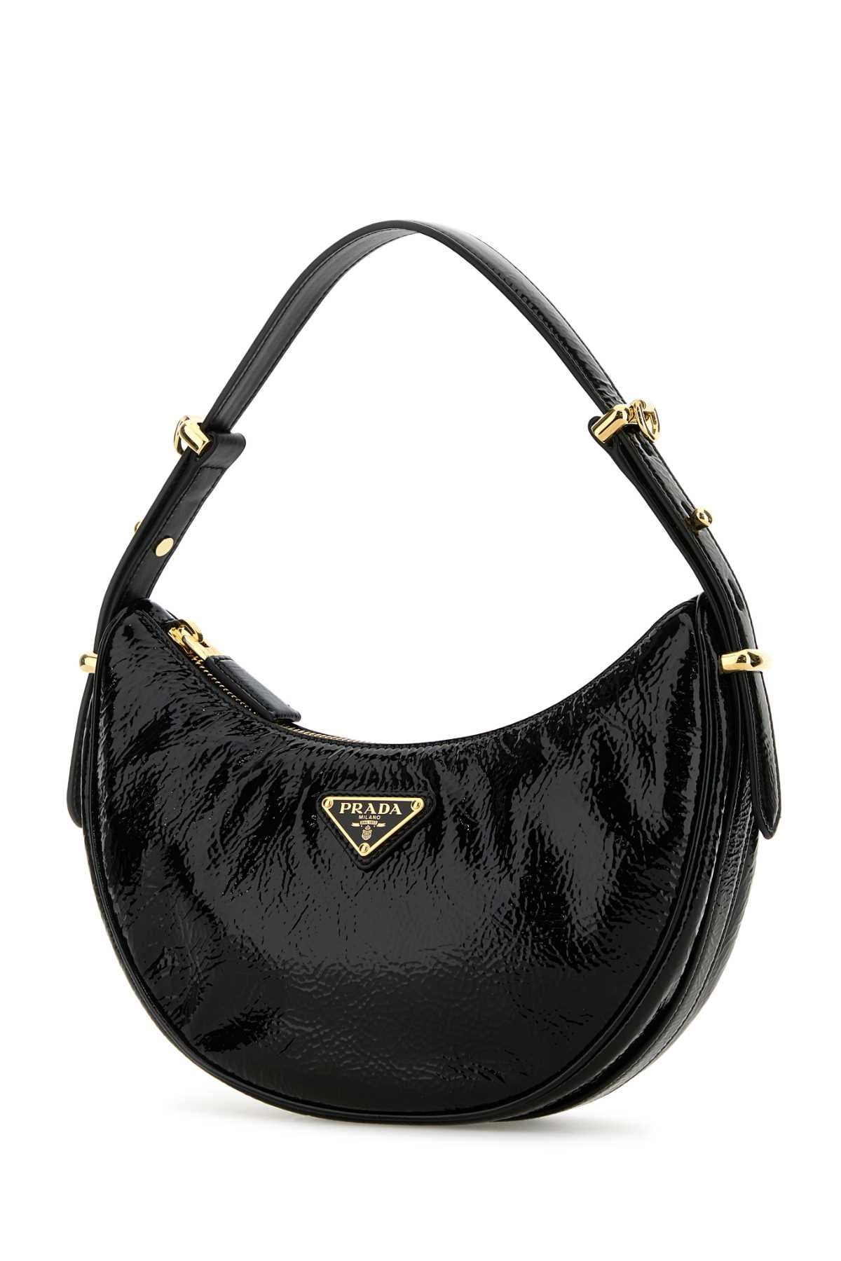 Prada Women Black Naplak Arqu㨠Handbag PRADA