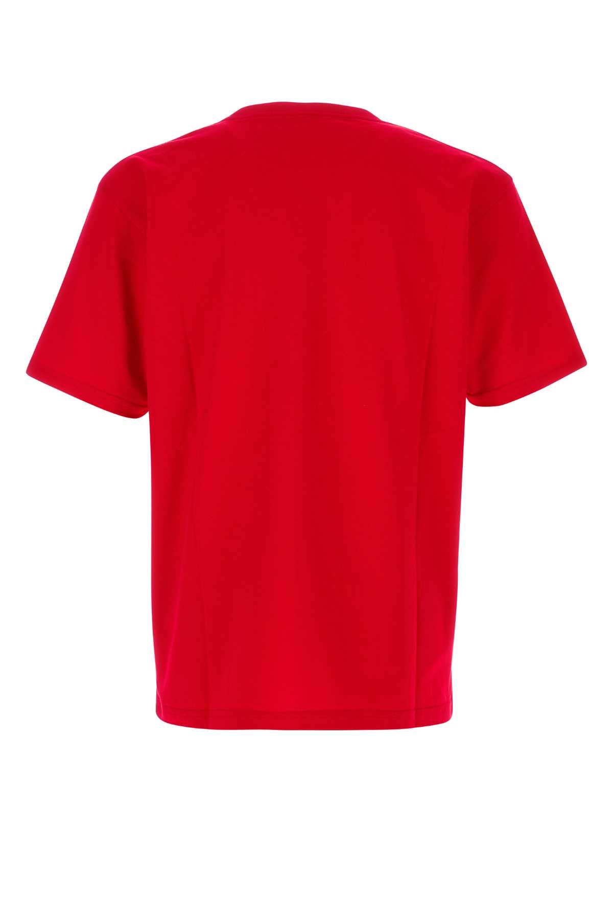 Valentino Garavani Men Red Cotton T-Shirt VALENTINO GARAVANI