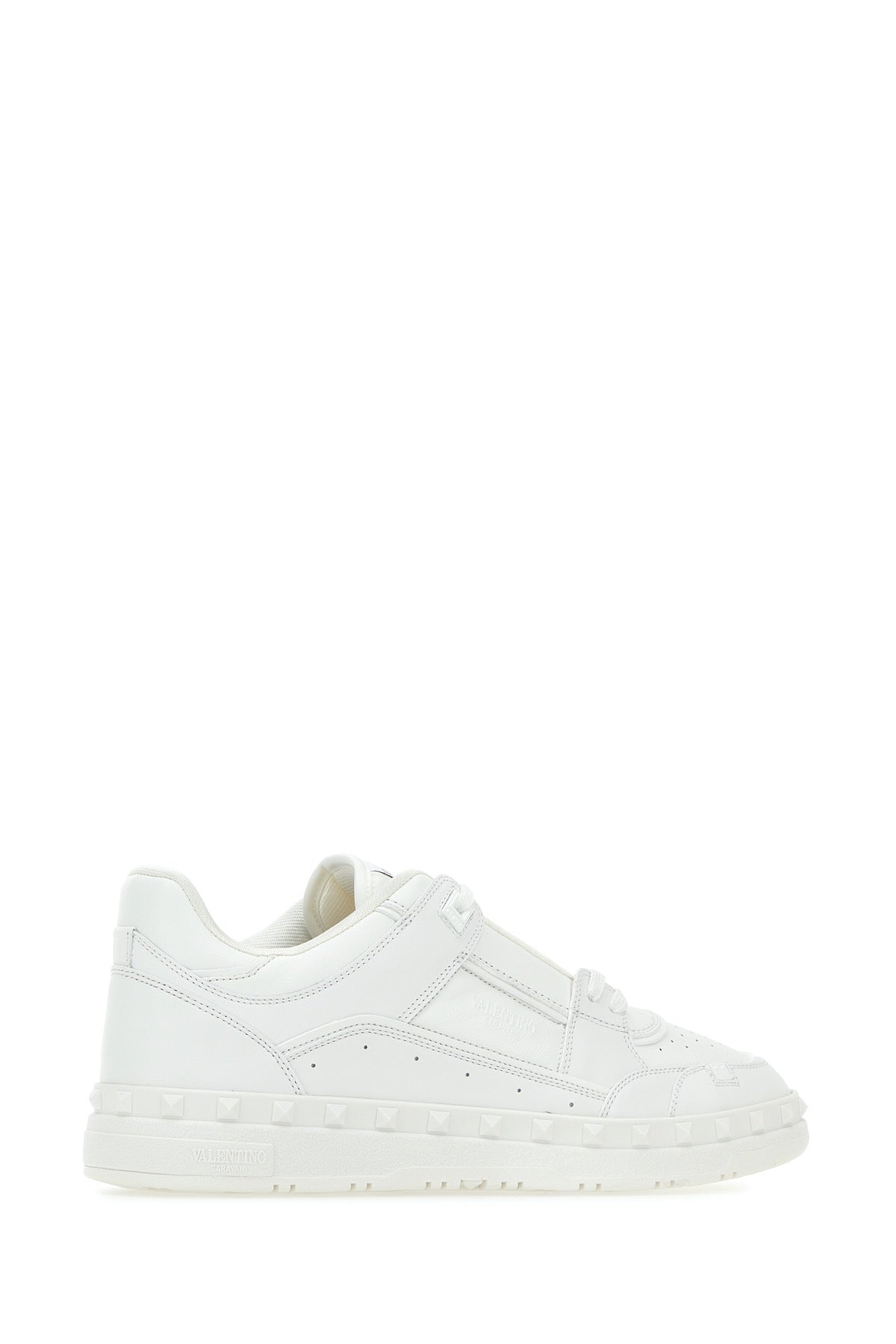 Valentino Garavani Men White Leather Freedots Sneakers VALENTINO GARAVANI