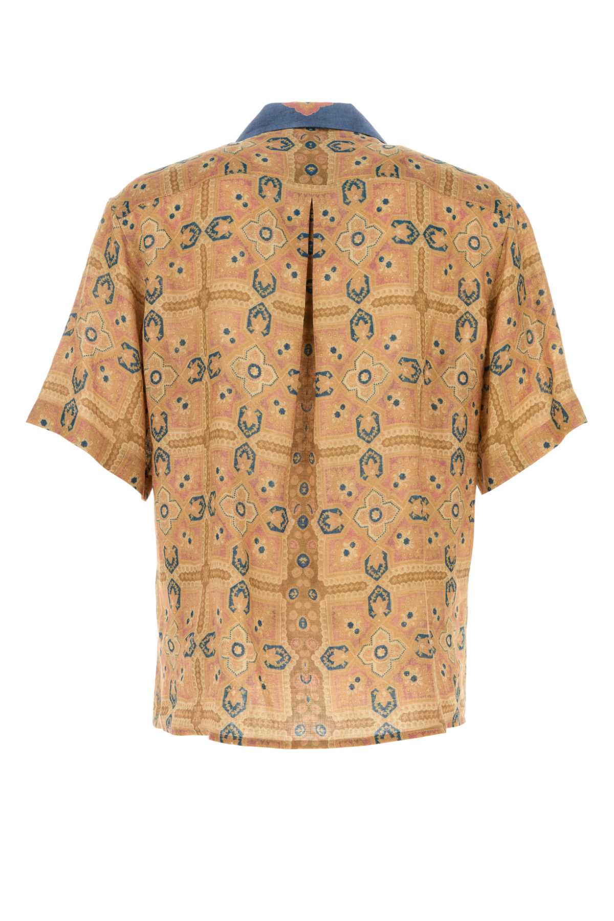 Valentino Garavani Men Printed Linen Shirt VALENTINO GARAVANI